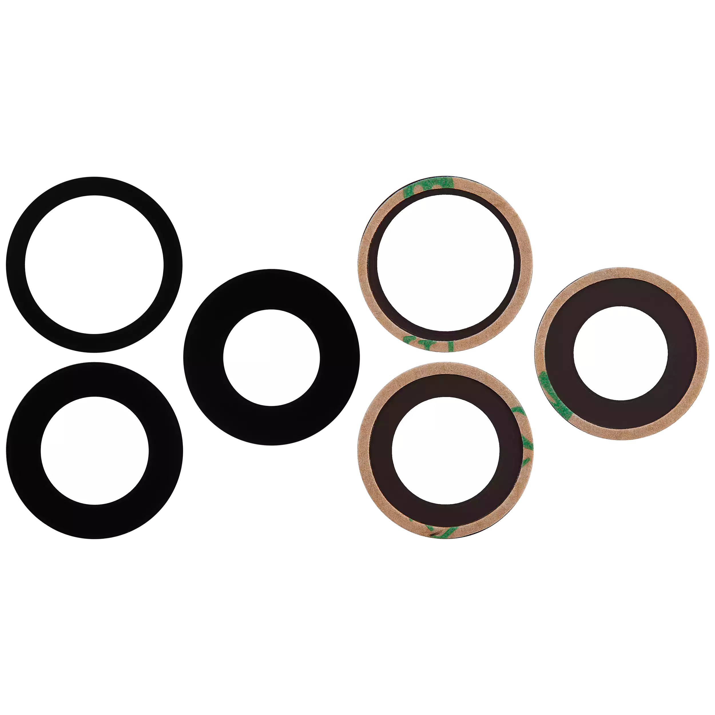 İphone 16 Pro Max Arka Kamera (Orijinal) Lensi (Yalnızca Cam) Yapışkanlı (3 Parça Set)