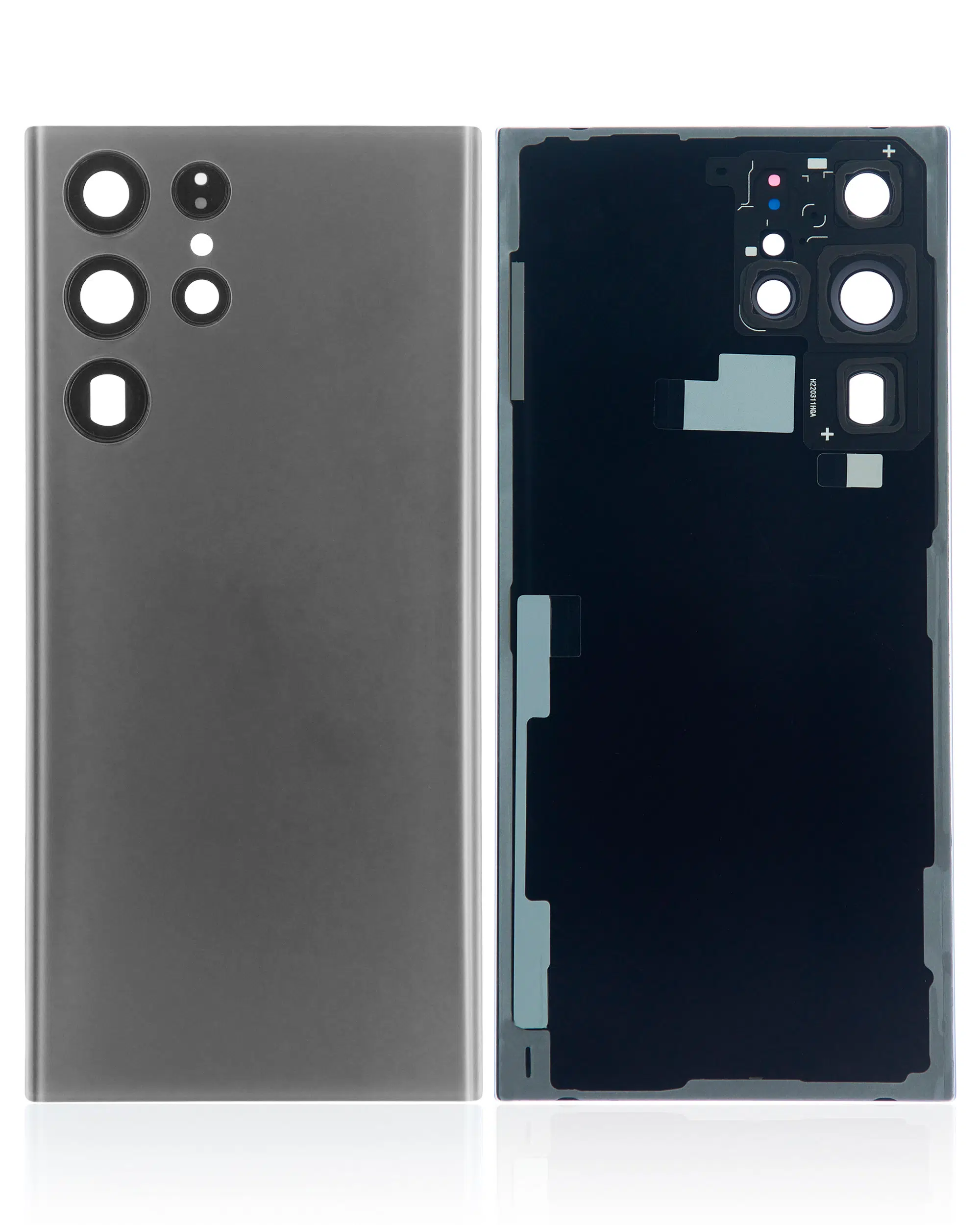Samsung Galaxy S22 Ultra 5G İle Uyumlu Kamera Lensli Arka Kapak Camı (Logosuz) (Satış Sonrası ... 
