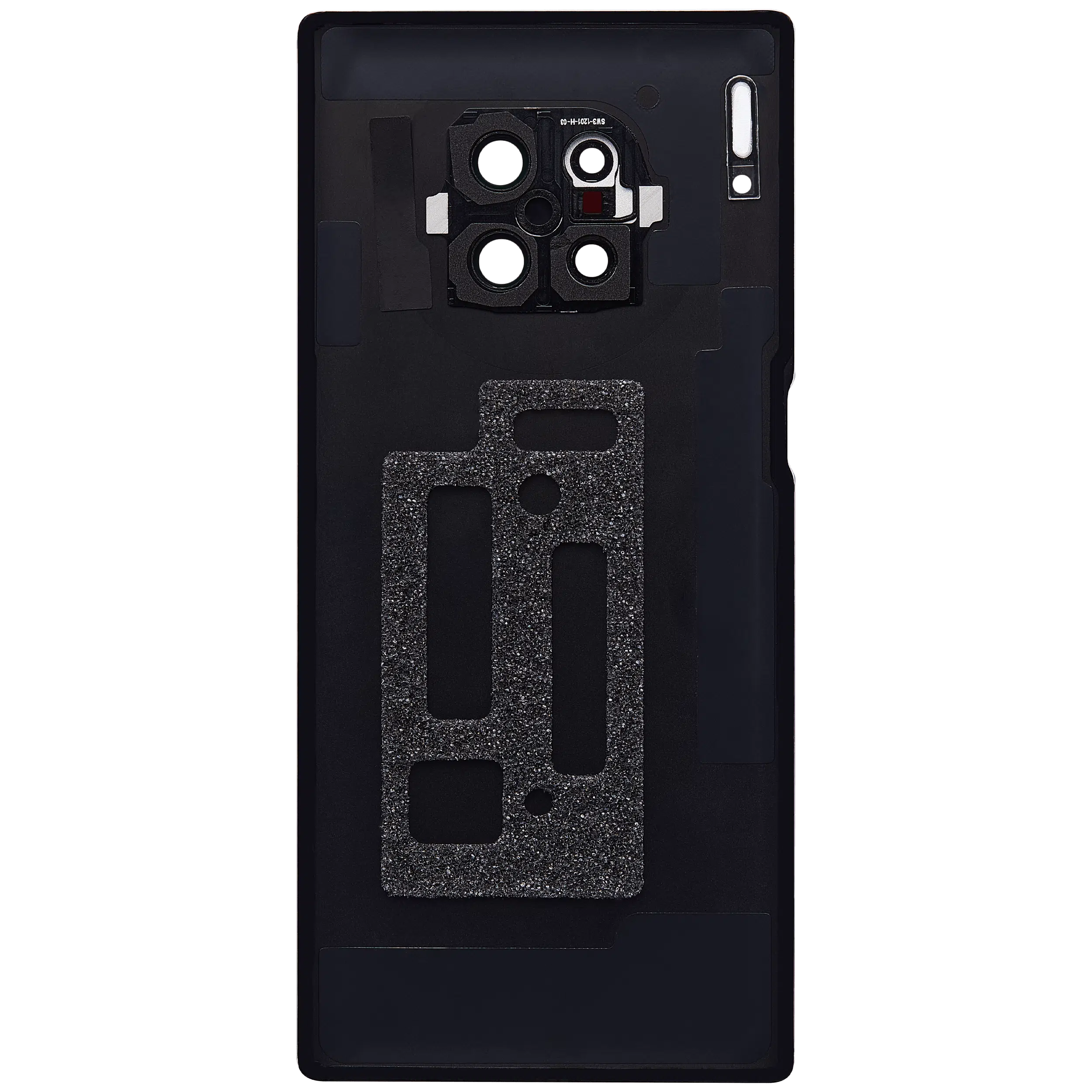 Huawei Mate 30 Pro İle Uyumlu Kamera Lensli Arka Kapak Camı (Uzay Gümüşü)