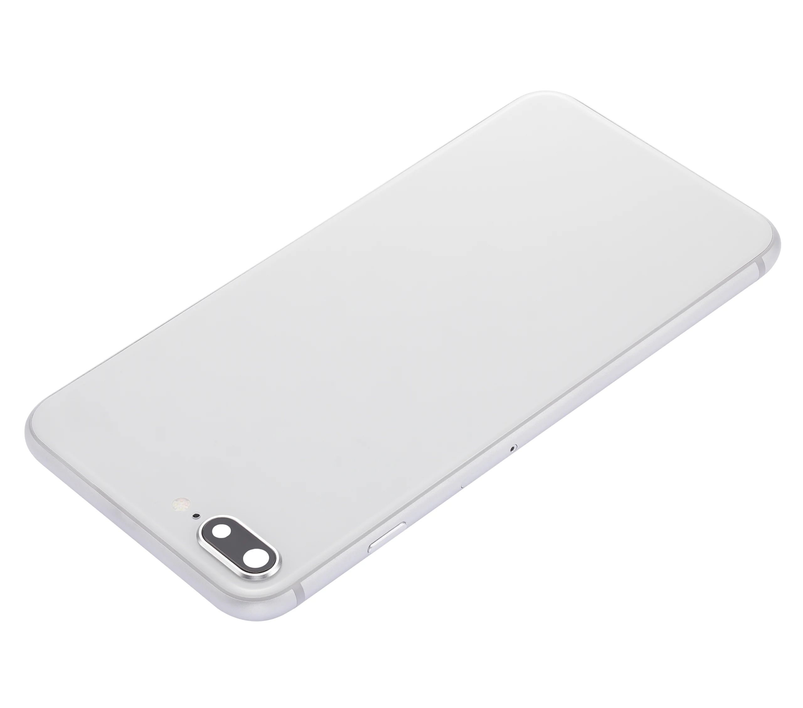 İphone 8 Plus İle Uyumlu Kasa Kapak Set Beyaz İçi Boş (Logolu) 1/1 Kasa