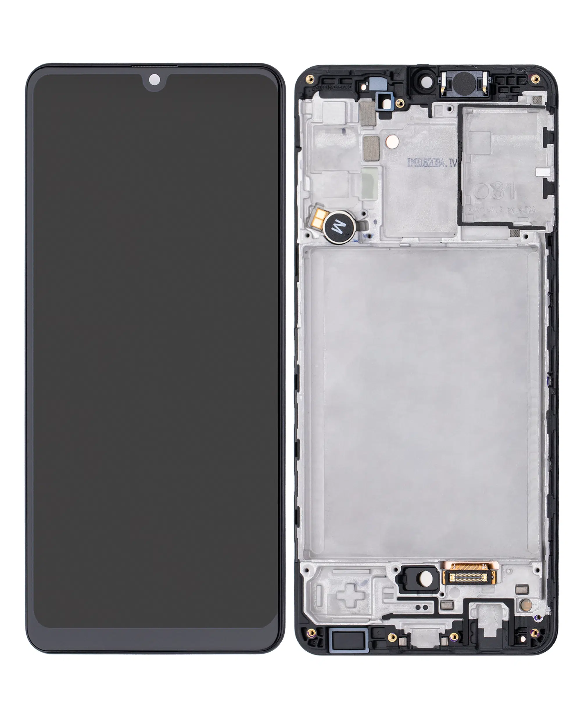 Samsung Galaxy A31 (A315 / 2020) Uyumlu Çerçeveli LCD Ekranı(Parmak İzi Sensörsüz) 