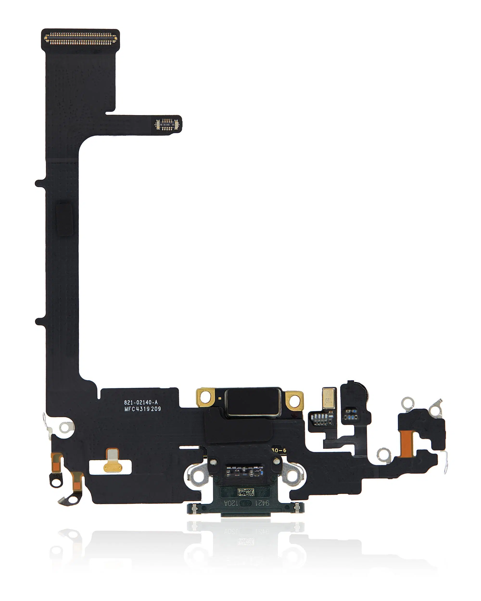 İphone 11 Pro ile Uyumlu Kartlı Şarj Portu Filmi Kablo (Kullanılan OEM Çekme) (Gece ​​Yarısı Yeşili) (%100 Orijinal Ürün)