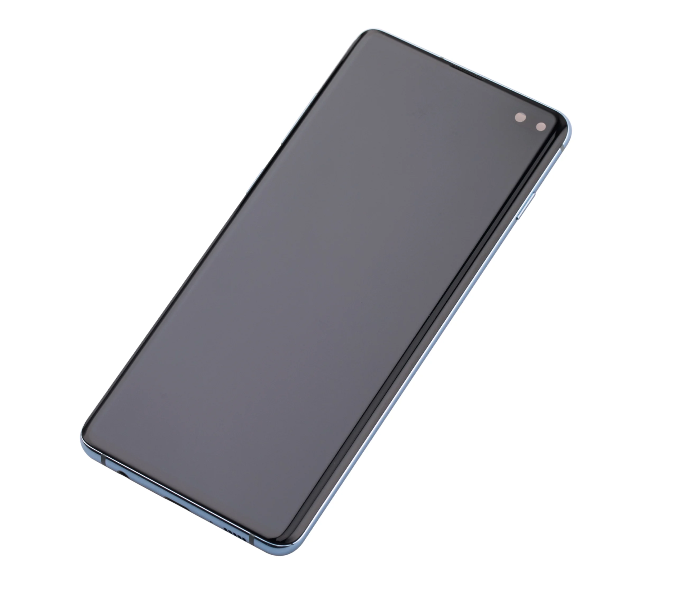 Samsung Galaxy S10 Plus İle Uyumlu Ekran Dokunmatik Çerçeveli (Prizma Mavisi)