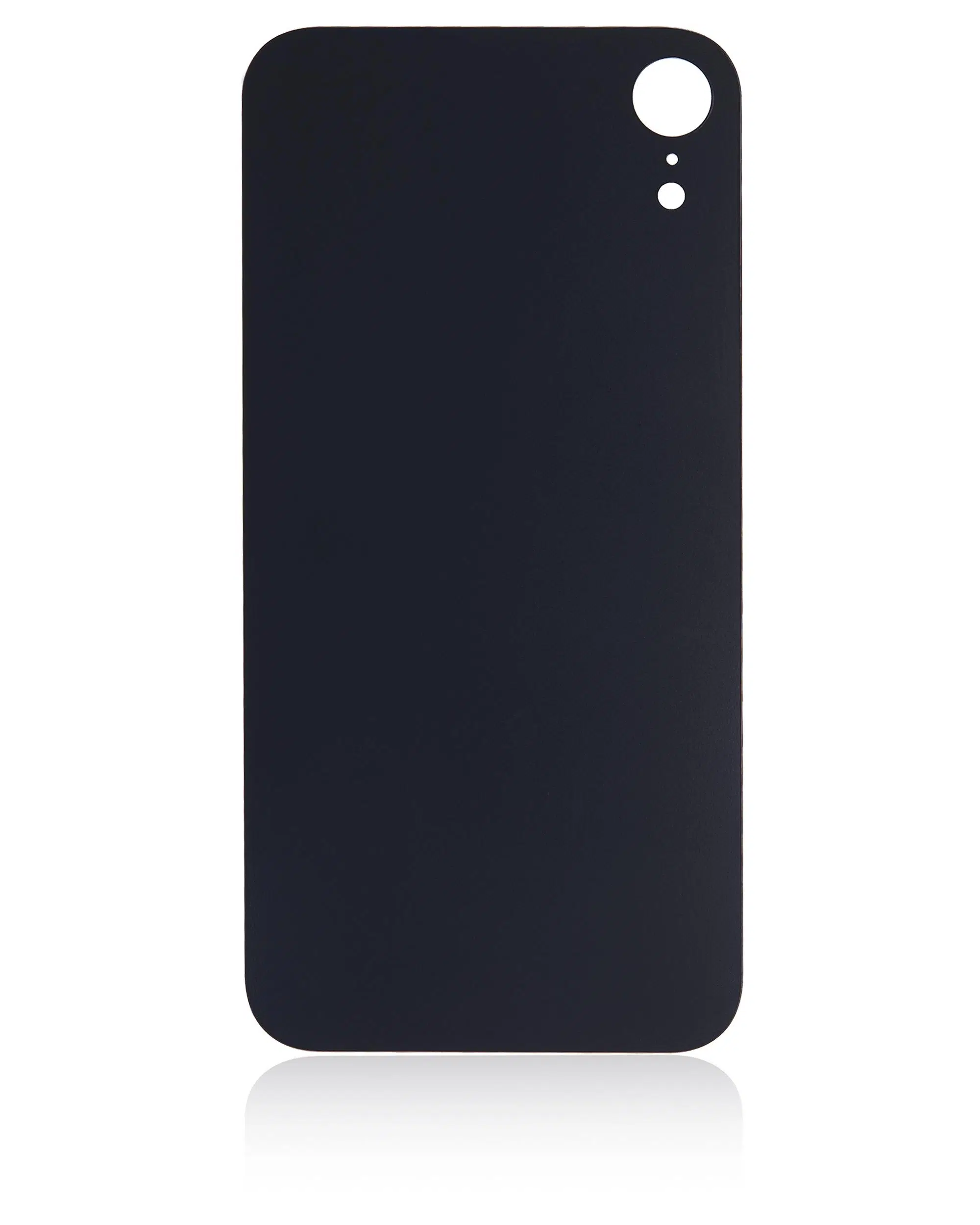 İphone XR İle Uyumlu Arka Cam Siyah (Logolu / Büyük Kamera Deliği)