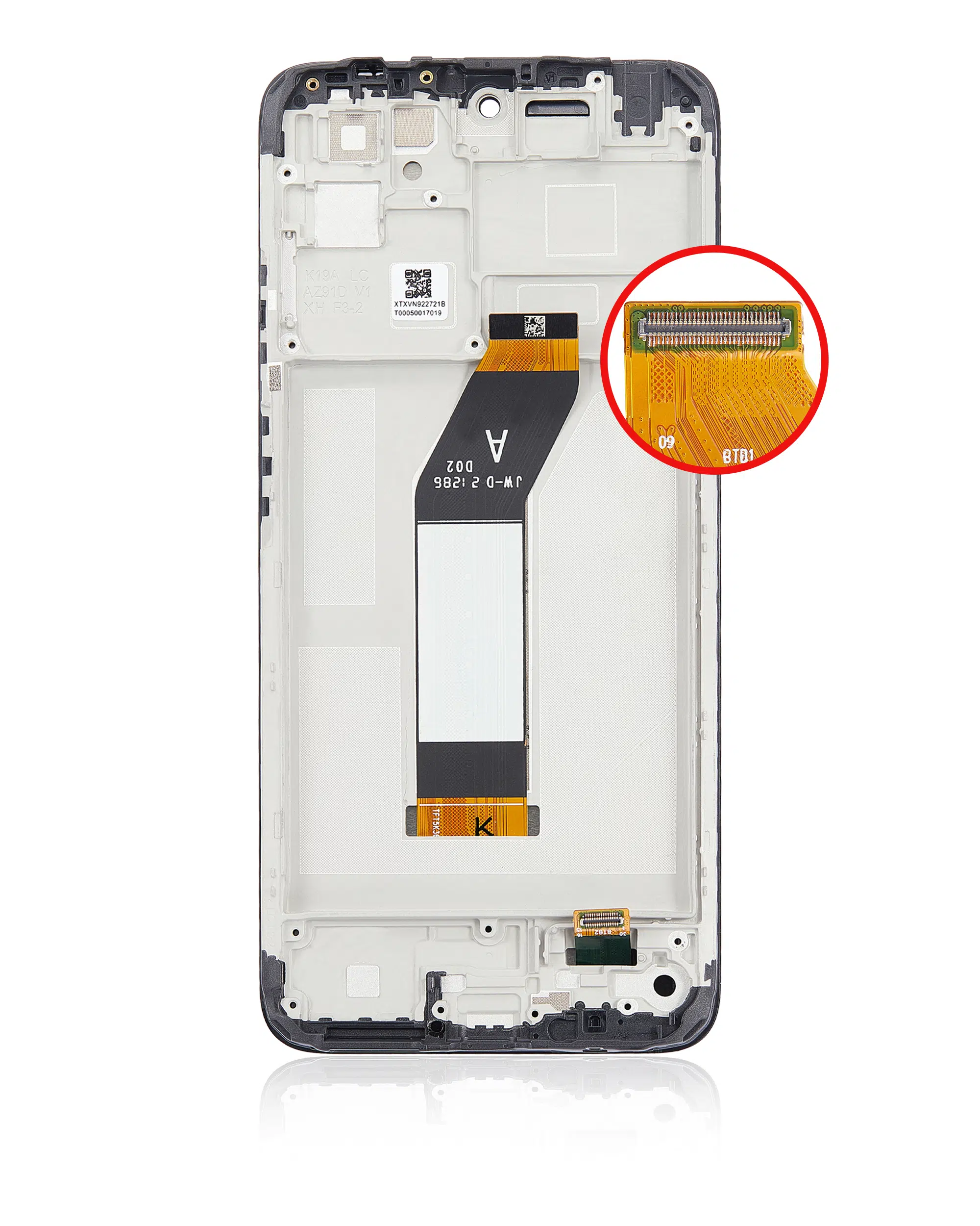 Xiaomi Redmi 10 ile Uyumlu Çerçeveli Ekran Dokunmatik (%100 Orijinal Ürün)