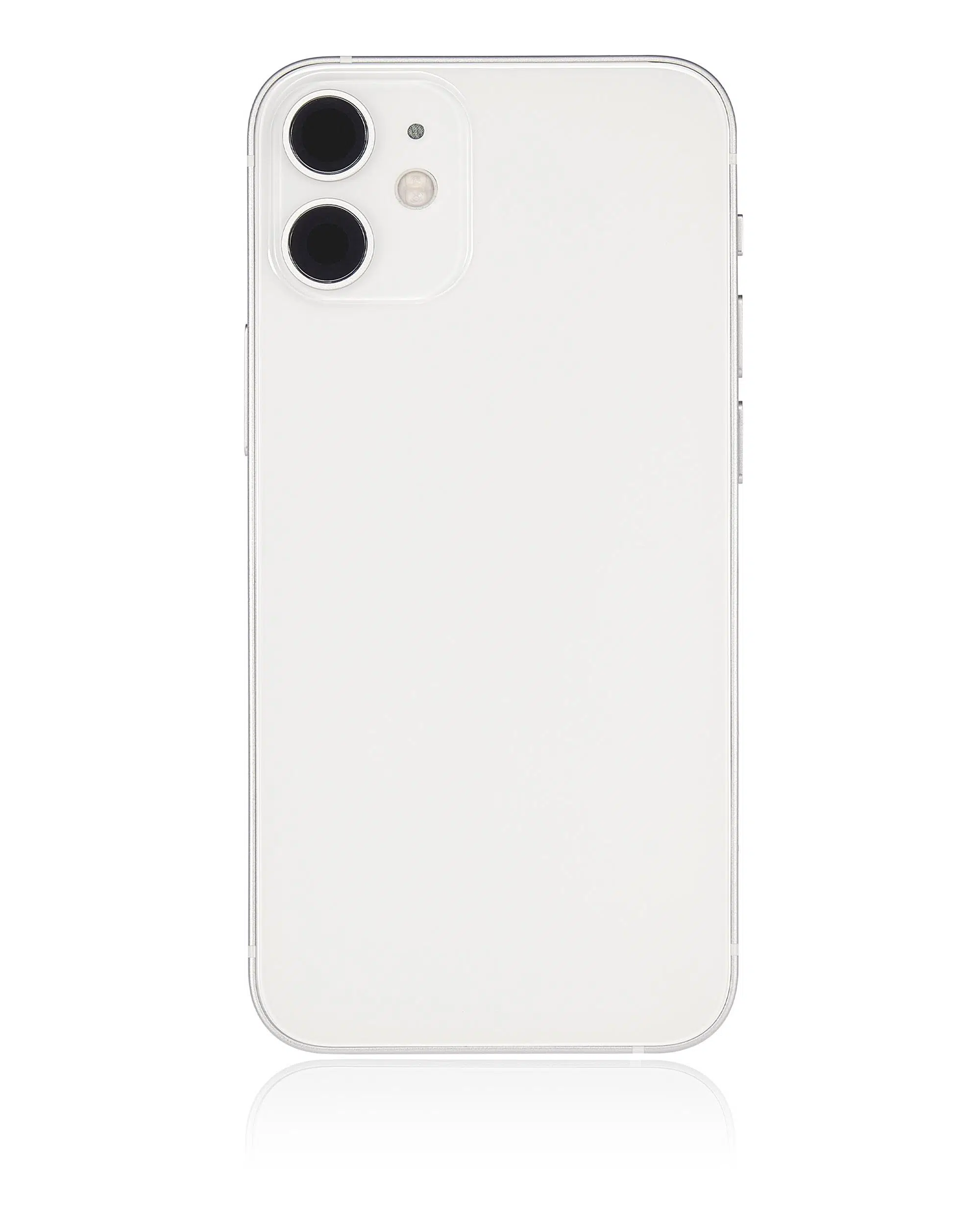 İphone 12 Mini İle Uyumlu Kasa Kapak Set Beyaz İçi Boş (Logolu) 1/1 Kasa