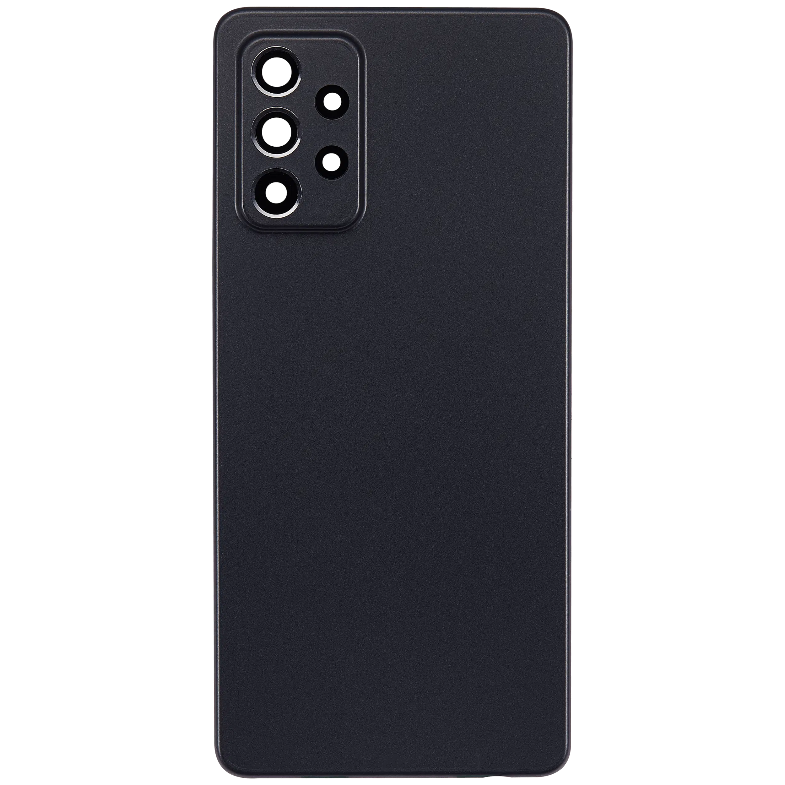 Arka kapak Camı Samsung Galaxy A72 (A725 / 2021) (Aftermarket Plus) (Awesome Black) ile Uyumlu 