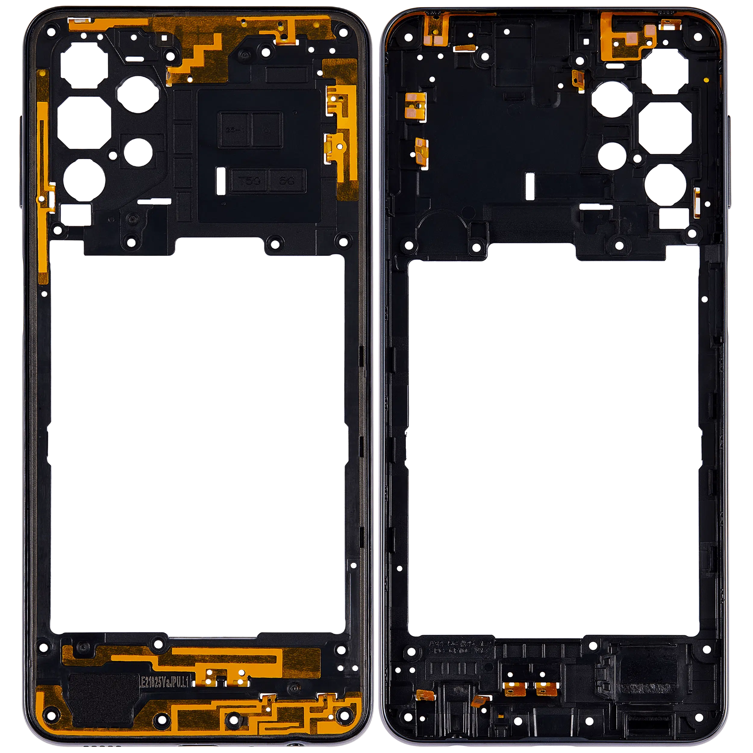 Samsung Galaxy A32 5G (A326 / 2021) (Harika Siyah) ile Uyumlu Orta Çerçeve Muhafaza 