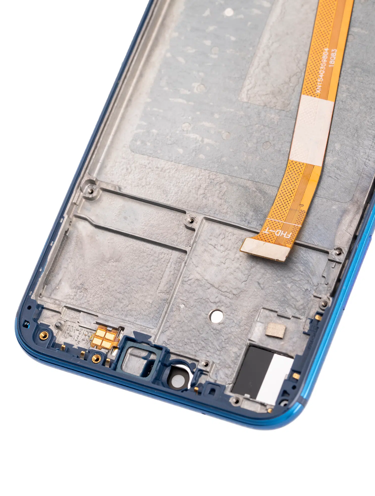 Huawei Nova 3e ile Uyumlu Çerçeveli Ekran Dokunmatik %100 Orijinal Ürün Mavi