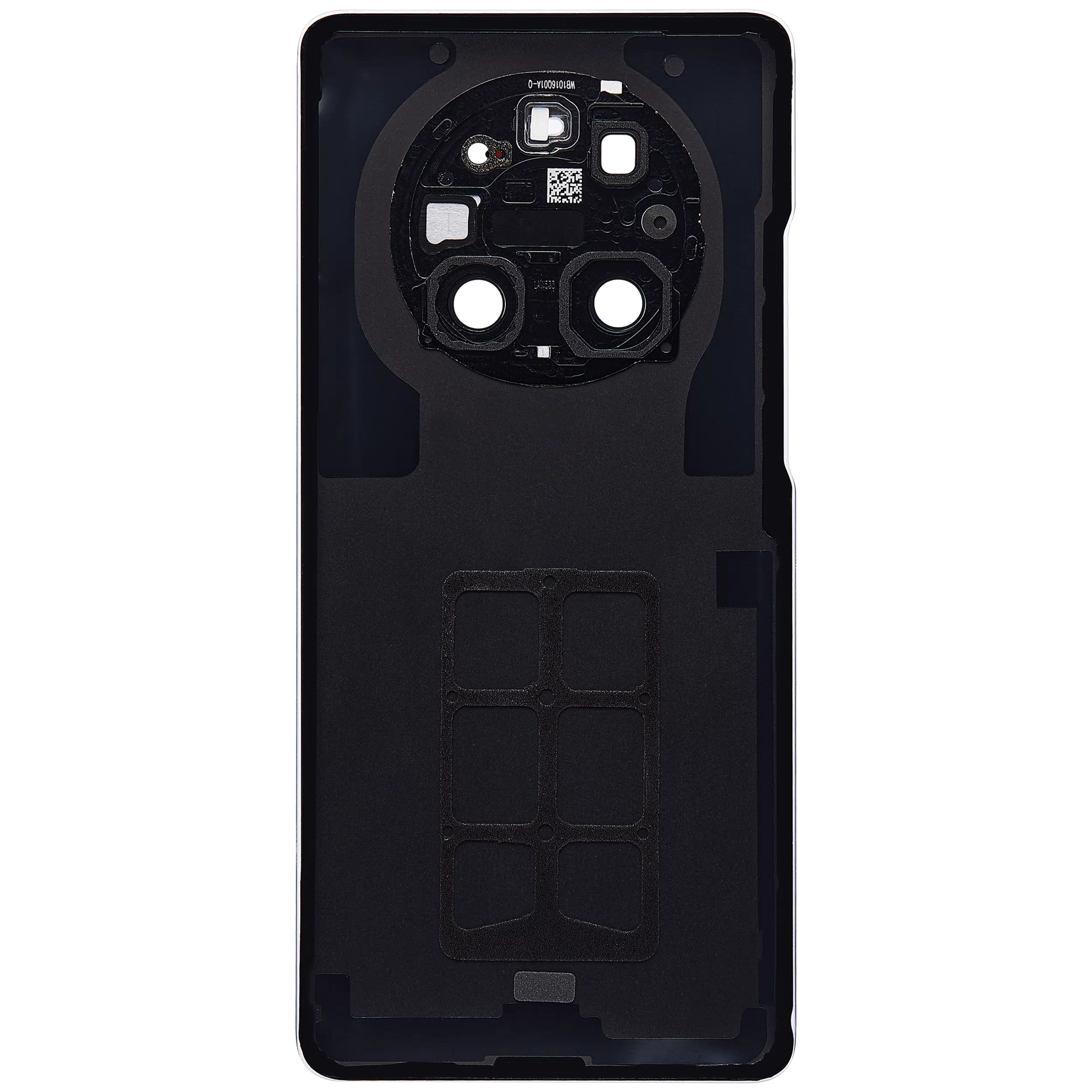 Huawei Mate 40 Pro İle Uyumlu Kamera Lensli Arka Kapak Camı (Mat Beyaz)