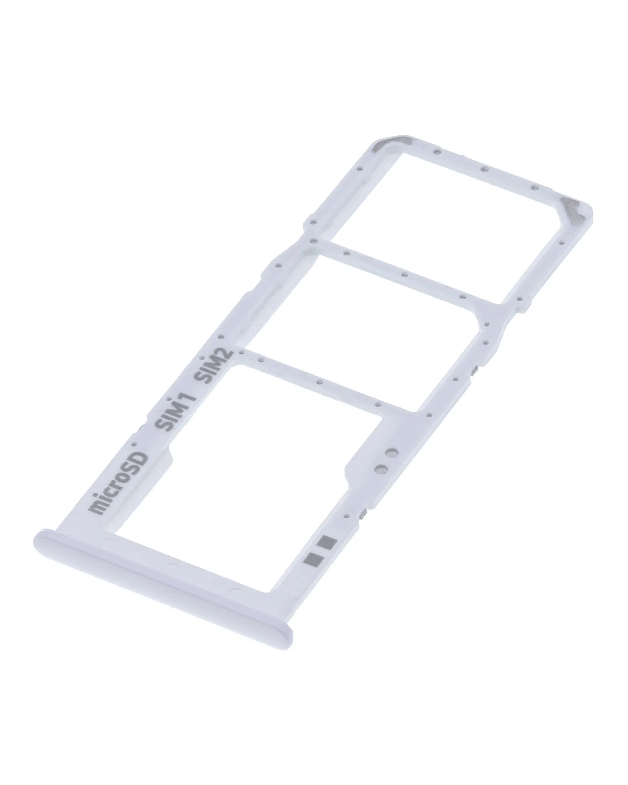 Samsung Galaxy A30S ile Uyumlu Çift Sim Kart Tepsisi (A307 / 2019) (Beyaz)