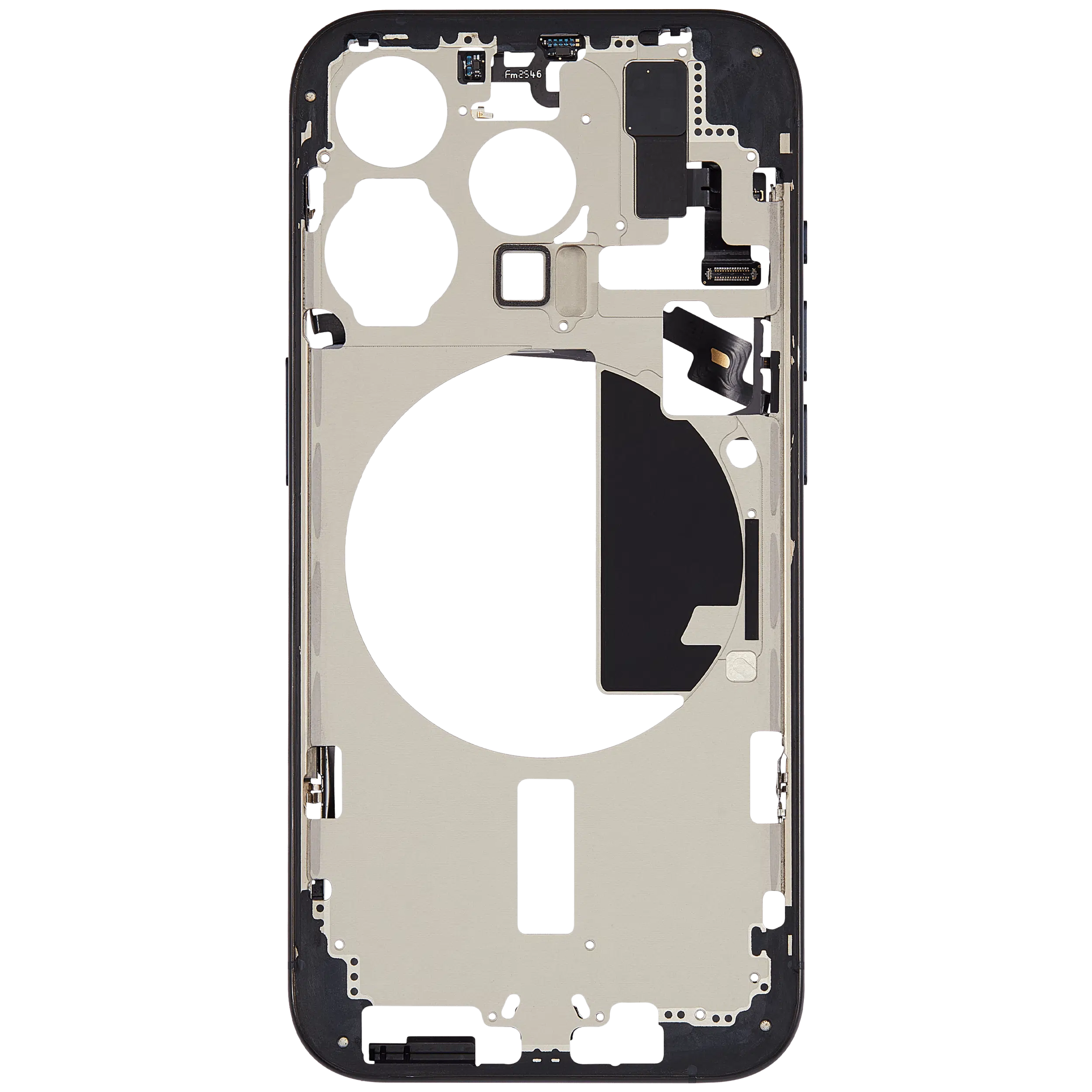 İphone 15 Pro (ABD Versiyonu) ile Uyumlu Güç ve Ses Düğmesine Sahip Orta Çerçeve Muhafaza (Kullanılan OEM P...