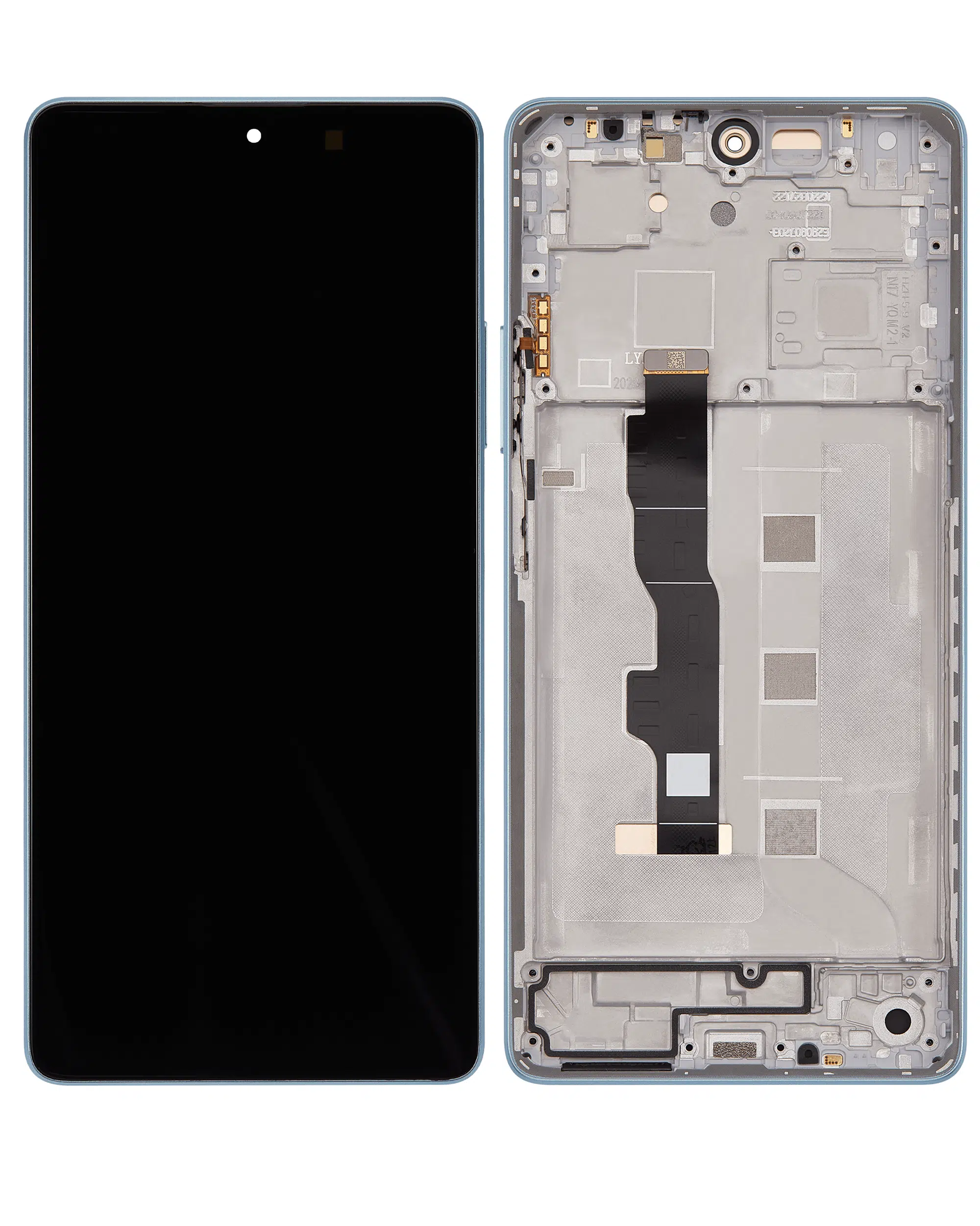 Xiaomi Redmi Note 13 5G İle Uyumlu Çerçeveli Ekran Dokunmatik (%100 Orijinal Ürün) (Mavi)