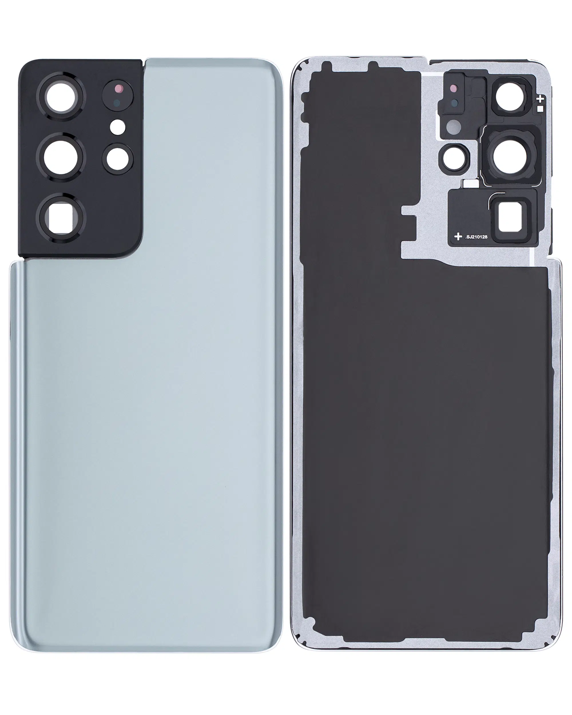 Samsung Galaxy S21 Ultra İle Uyumlu Kamera Lensli Arka Kapak Camı (Logosuz) (Satış Sonrası... 
