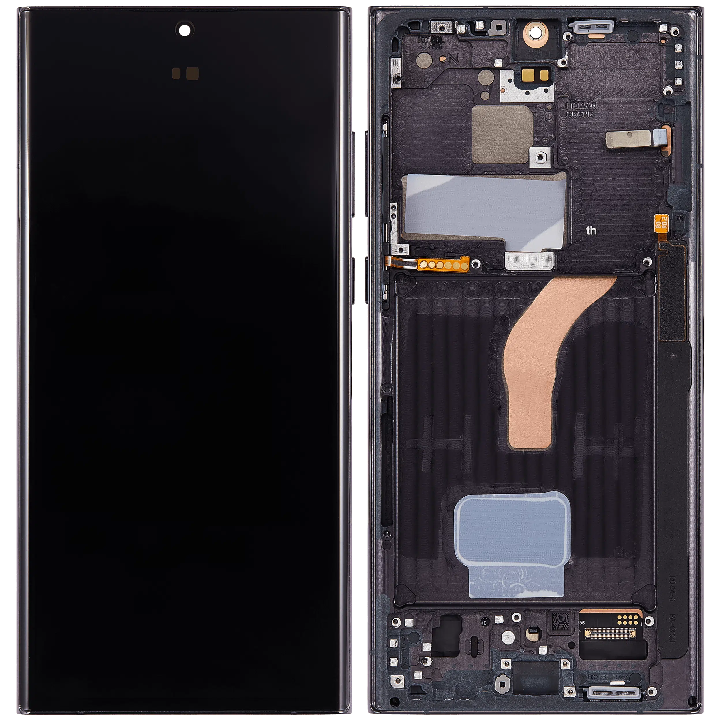 Samsung Galaxy S22 Ultra 5G (ABD ve Uluslararası Versiyon) İle Uyumlu Çerçeveli OLED Ekranı(Yeniden... 