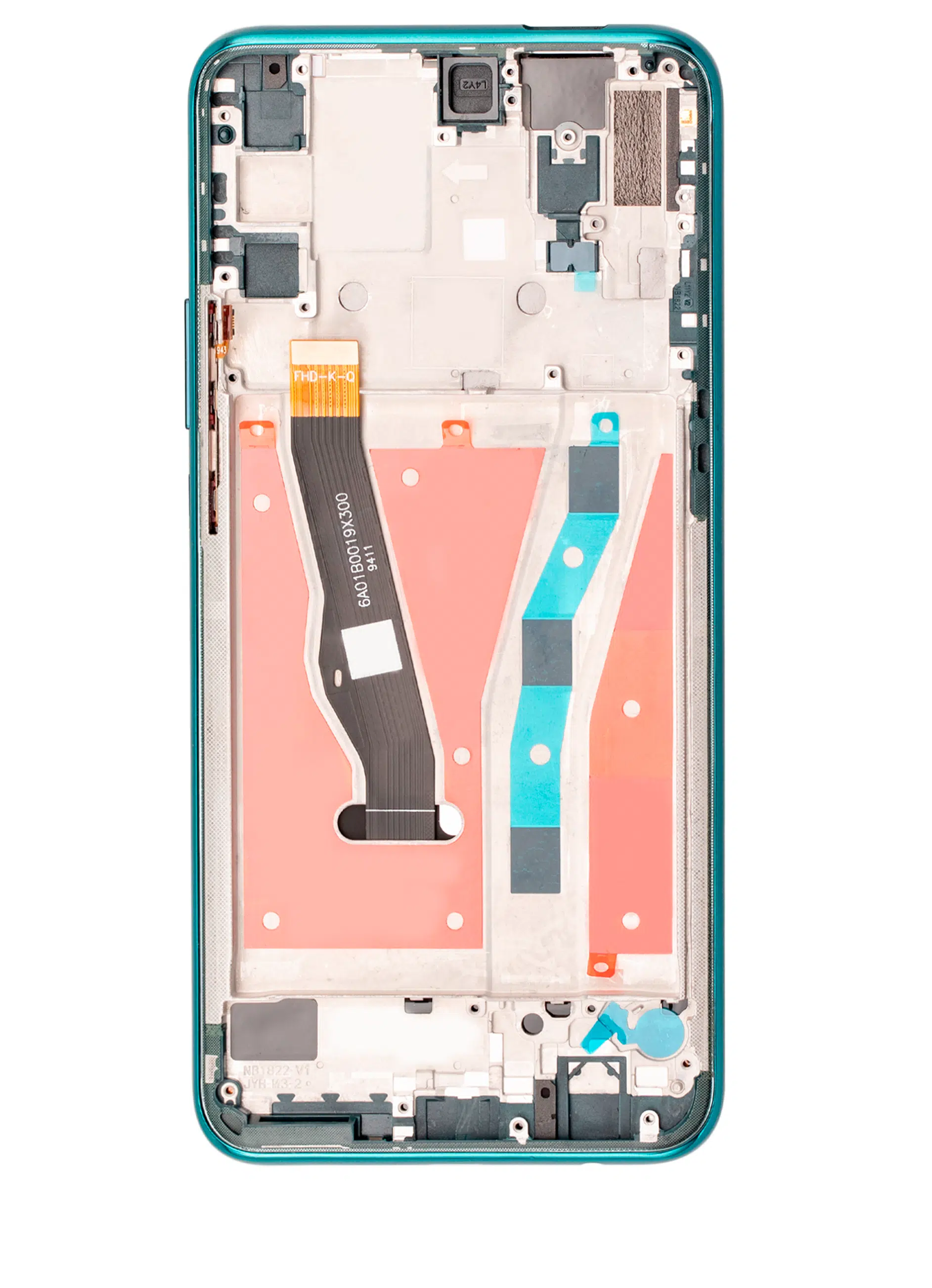 Huawei Y9 Prime (2019) İle Uyumlu Çerçeveli Ekran Dokunmatik (Zümrüt Yeşili)