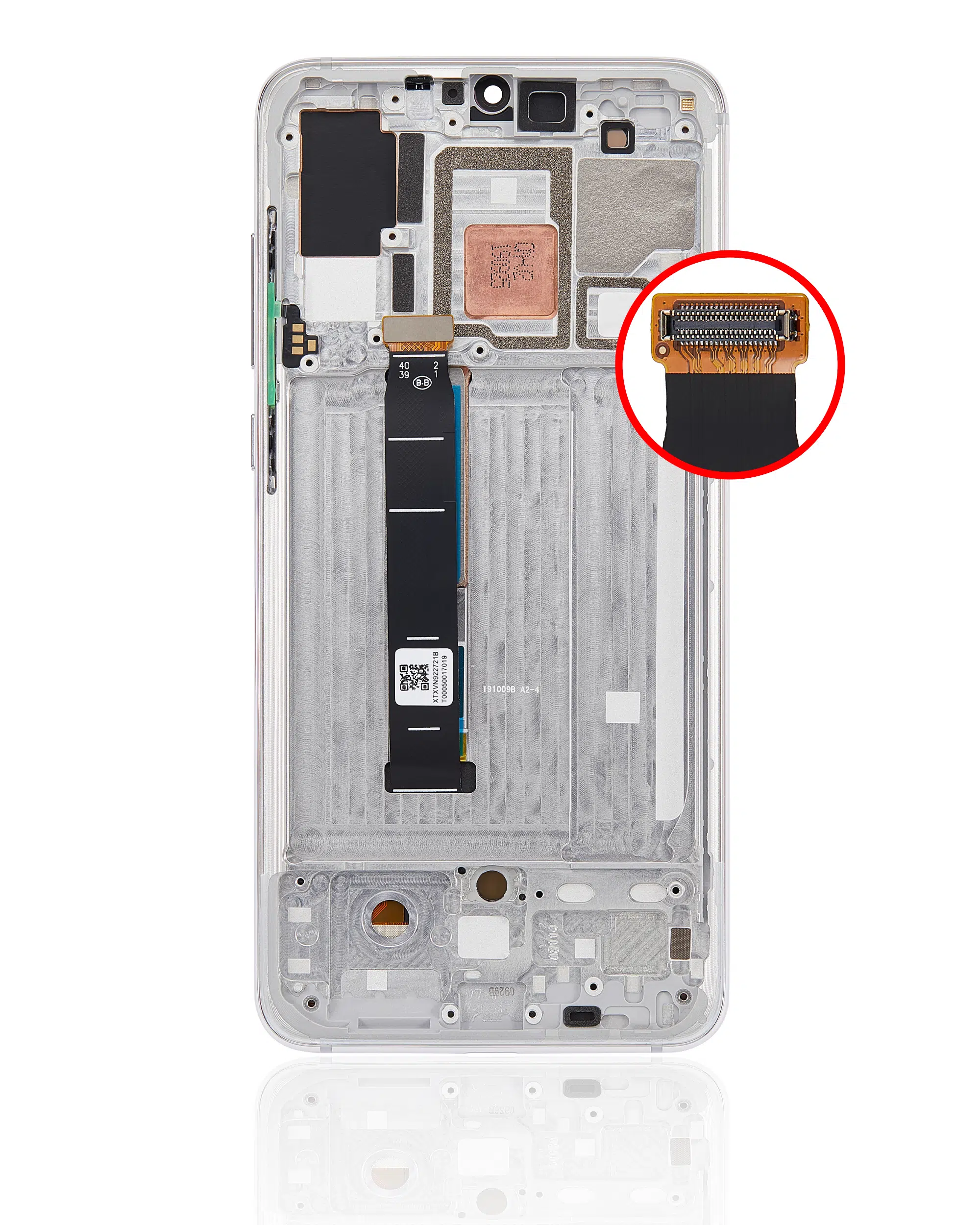 Xiaomi Mi 9 Pro (Aftermarket Plus) (Dream White) ile Uyumlu Çerçeveli OLED Ekranı469