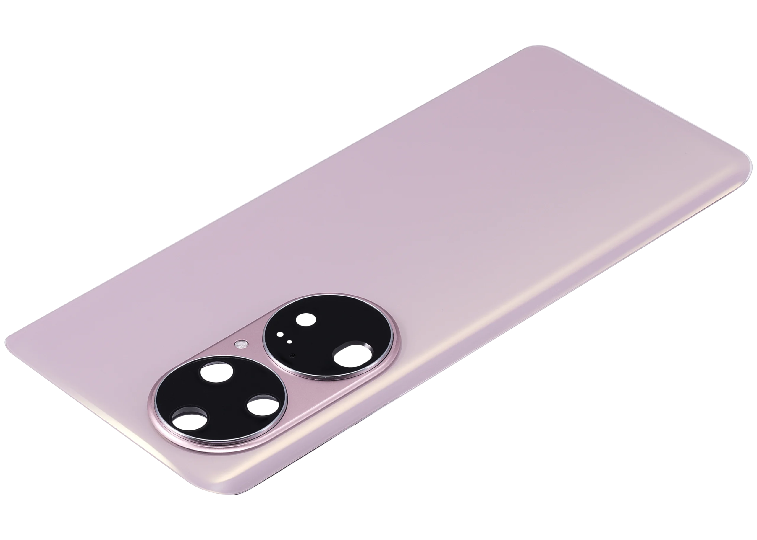 Huawei P50 Pro İle Uyumlu Kamera Lensli Arka Kapak Camı (Charm Pink)