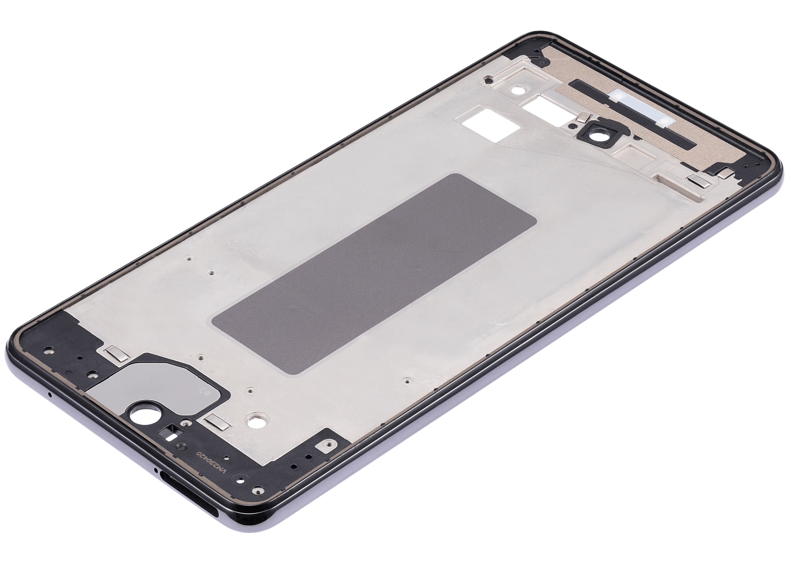 Samsung Galaxy A72 (A725 / 2021) ile Uyumlu Orta Çerçeve Muhafaza (Harika Siyah) 