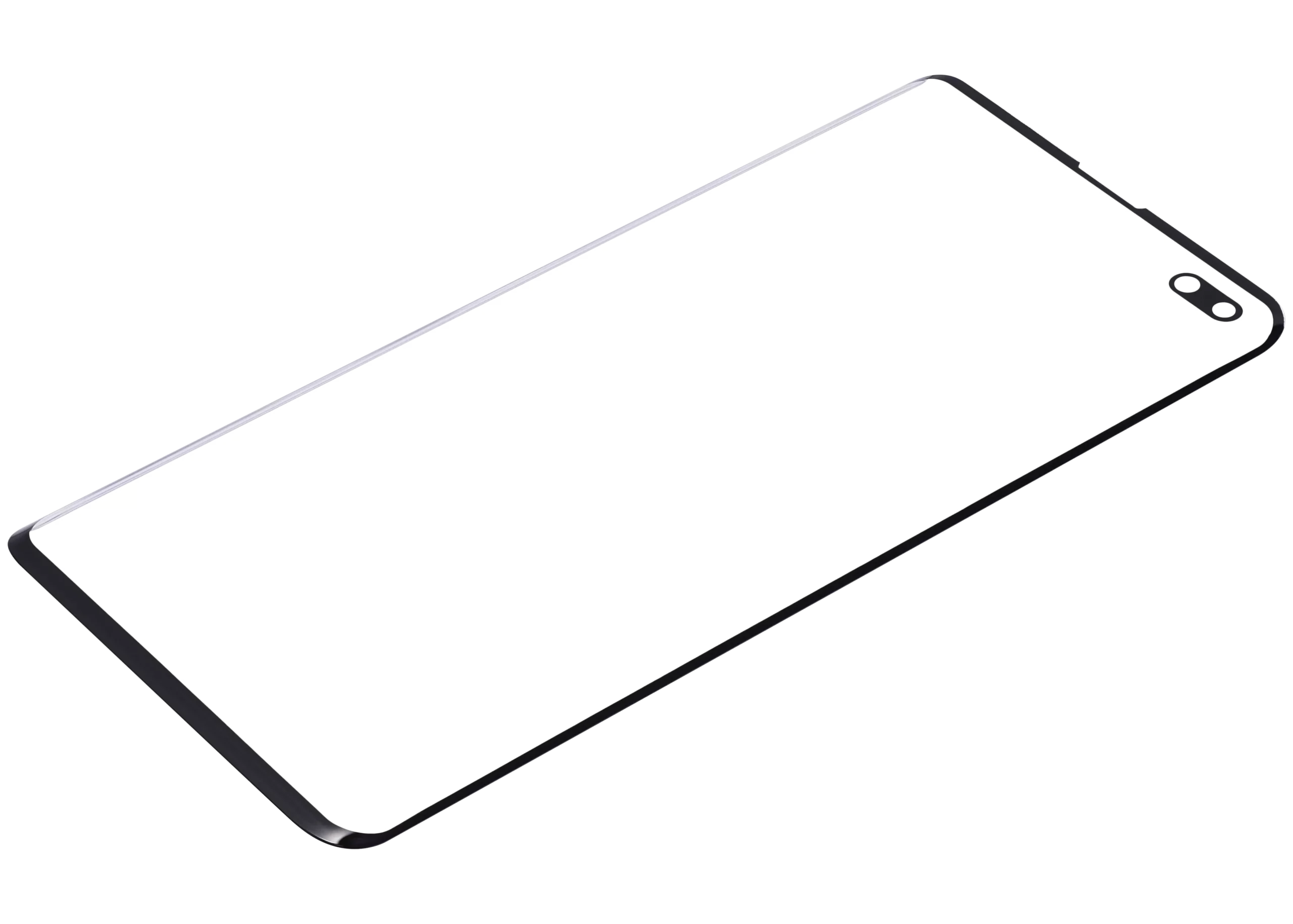 Samsung Galaxy S10 Plus İle OCA Önceden Yüklenmiş Uyumlu 2'si 1 Arada Ön Cam 