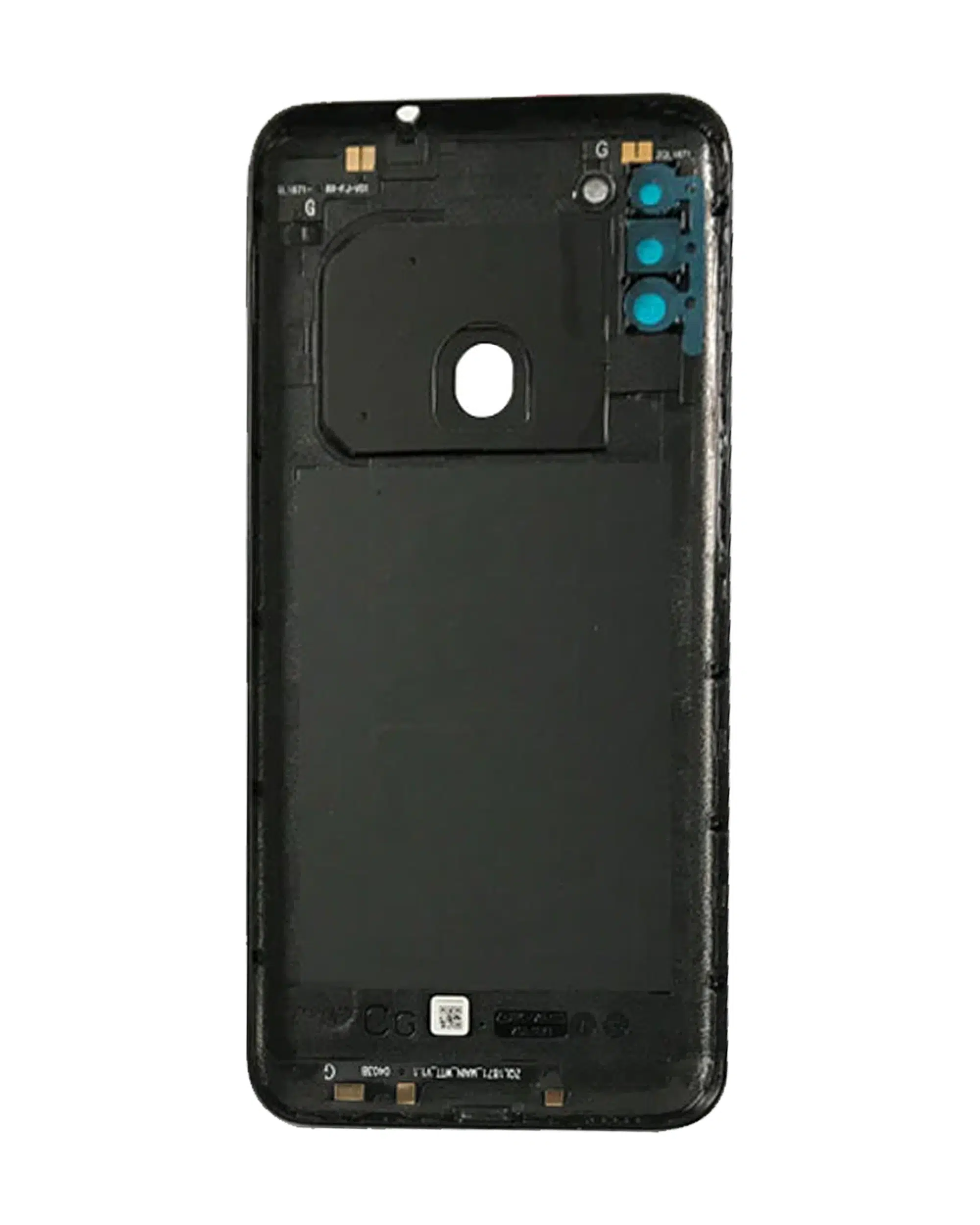 Arka Kapak Camı Kamera Lensli Uyumlu Samsung Galaxy A11 (A115 / 2020) (Siyah) (Servis Paketi)