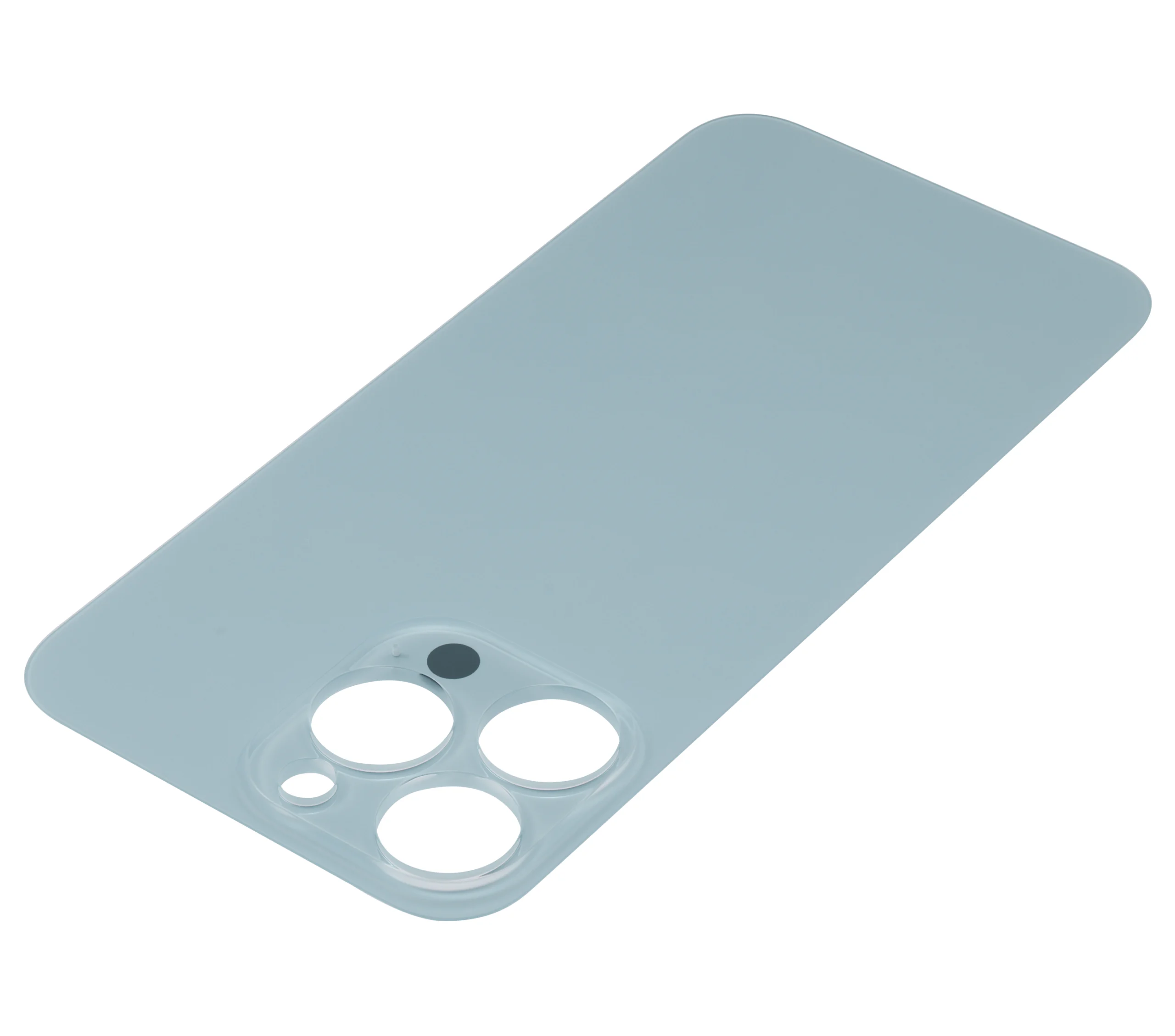 İphone 13 Pro İle Uyumlu Arka Cam Siera Mavisi (Logolu / Büyük Kamera Deliği)