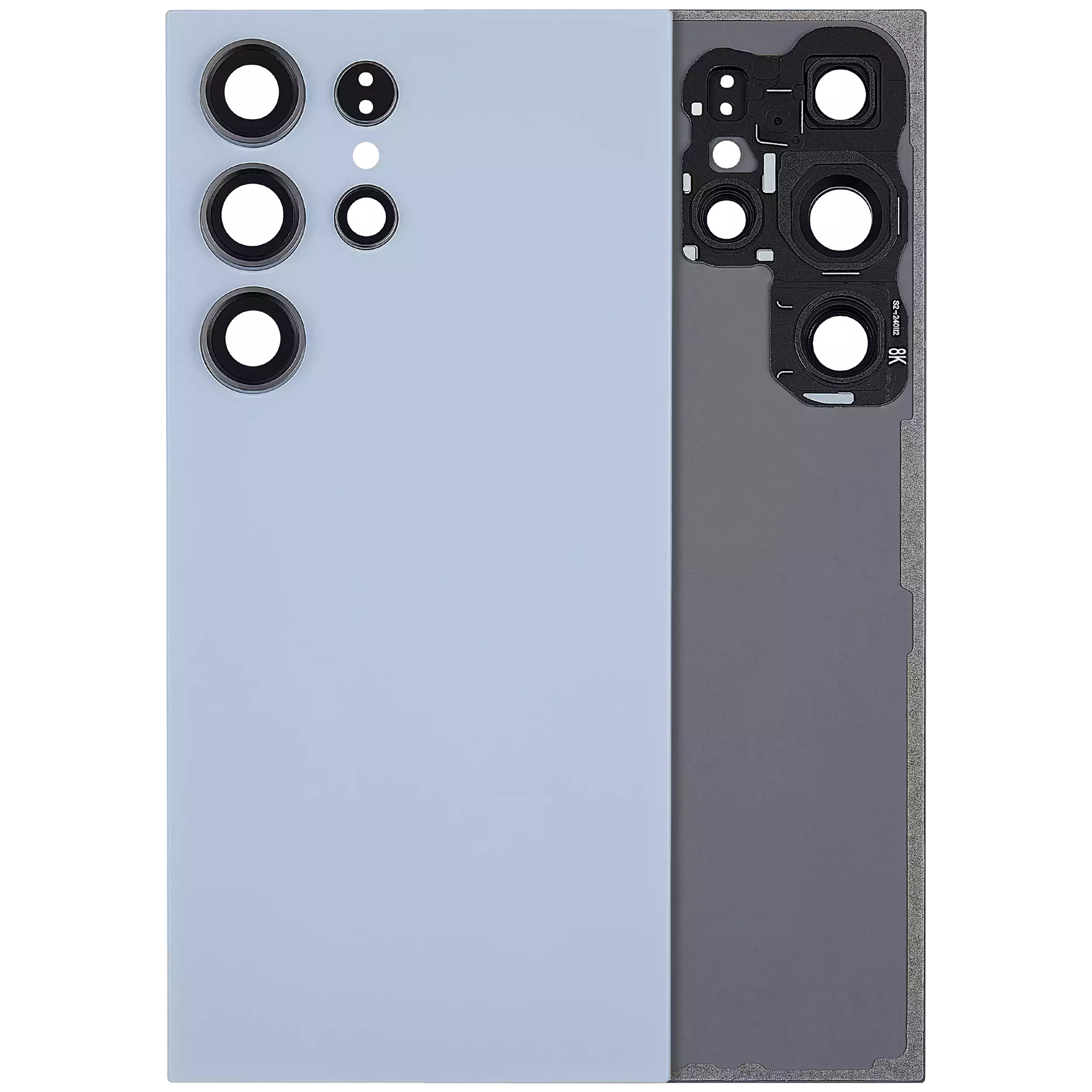 Samsung Galaxy S24 Ultra 5G İle Uyumlu Kamera Lensli Arka Kapak Camı (Logosuz) (Satış Sonrası ... 