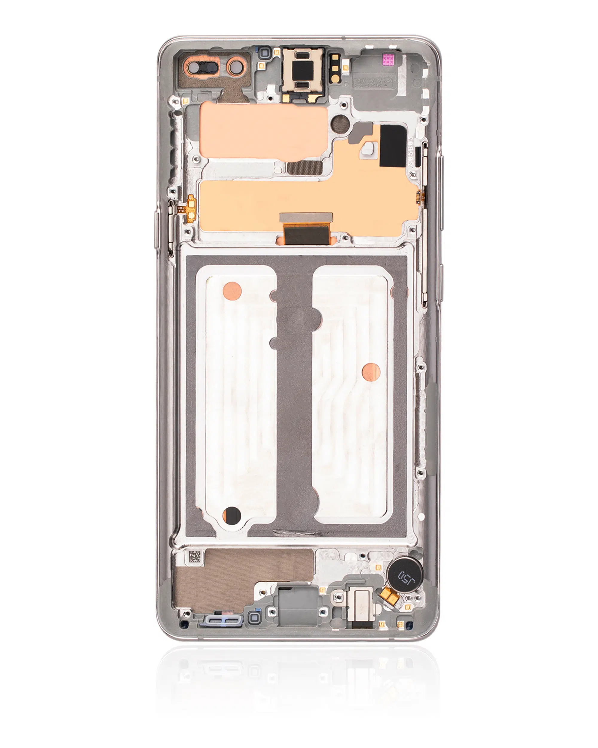 Samsung Galaxy S10 5G İle Uyumlu Ekran Dokunmatik Çerçeveli (Taç Gümüş)