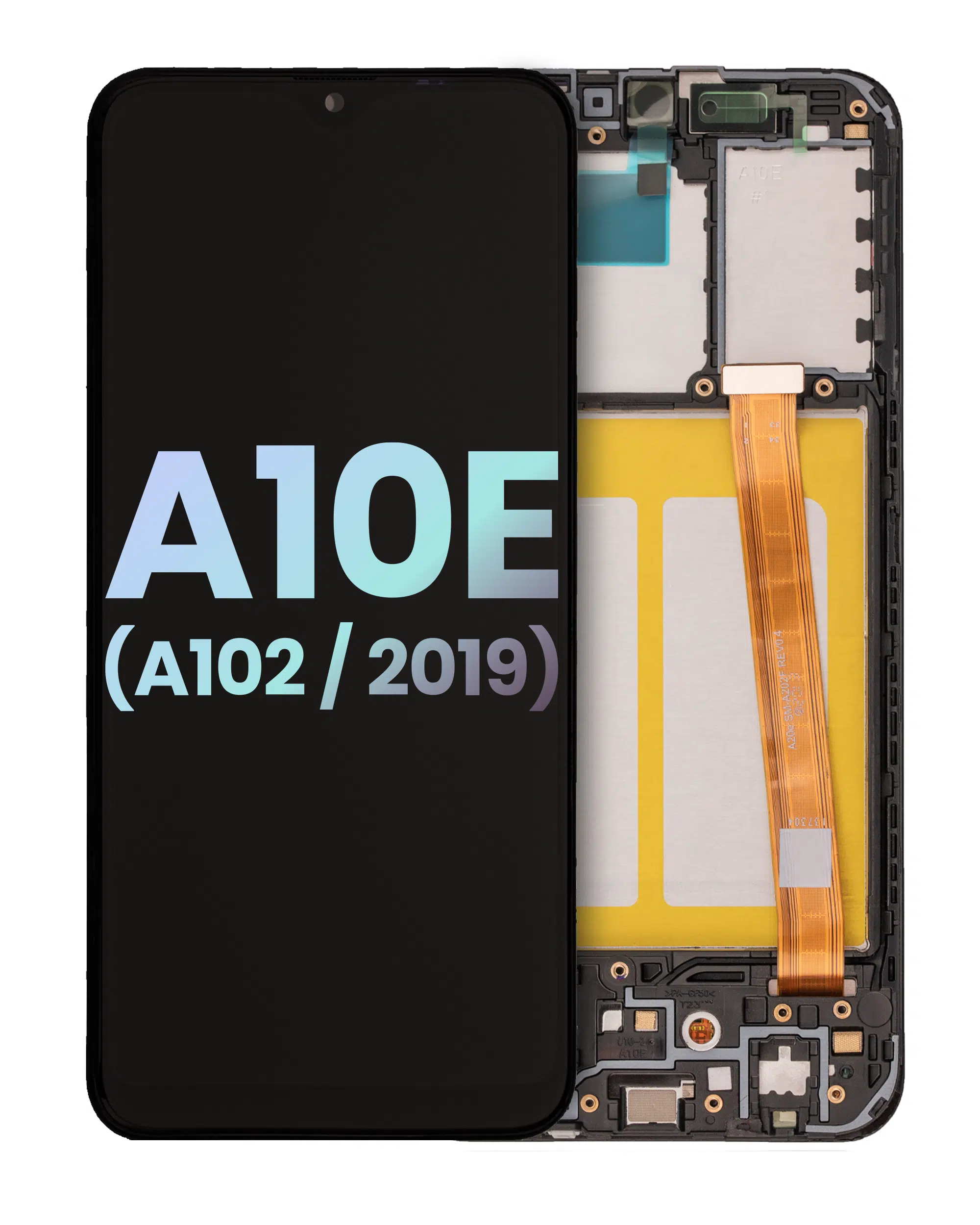 Samsung Galaxy A10e (A102 / 2019) (Servis Paketi) (Tüm Renkler) İle Uyumlu Çerçeveli LCD Ekranı