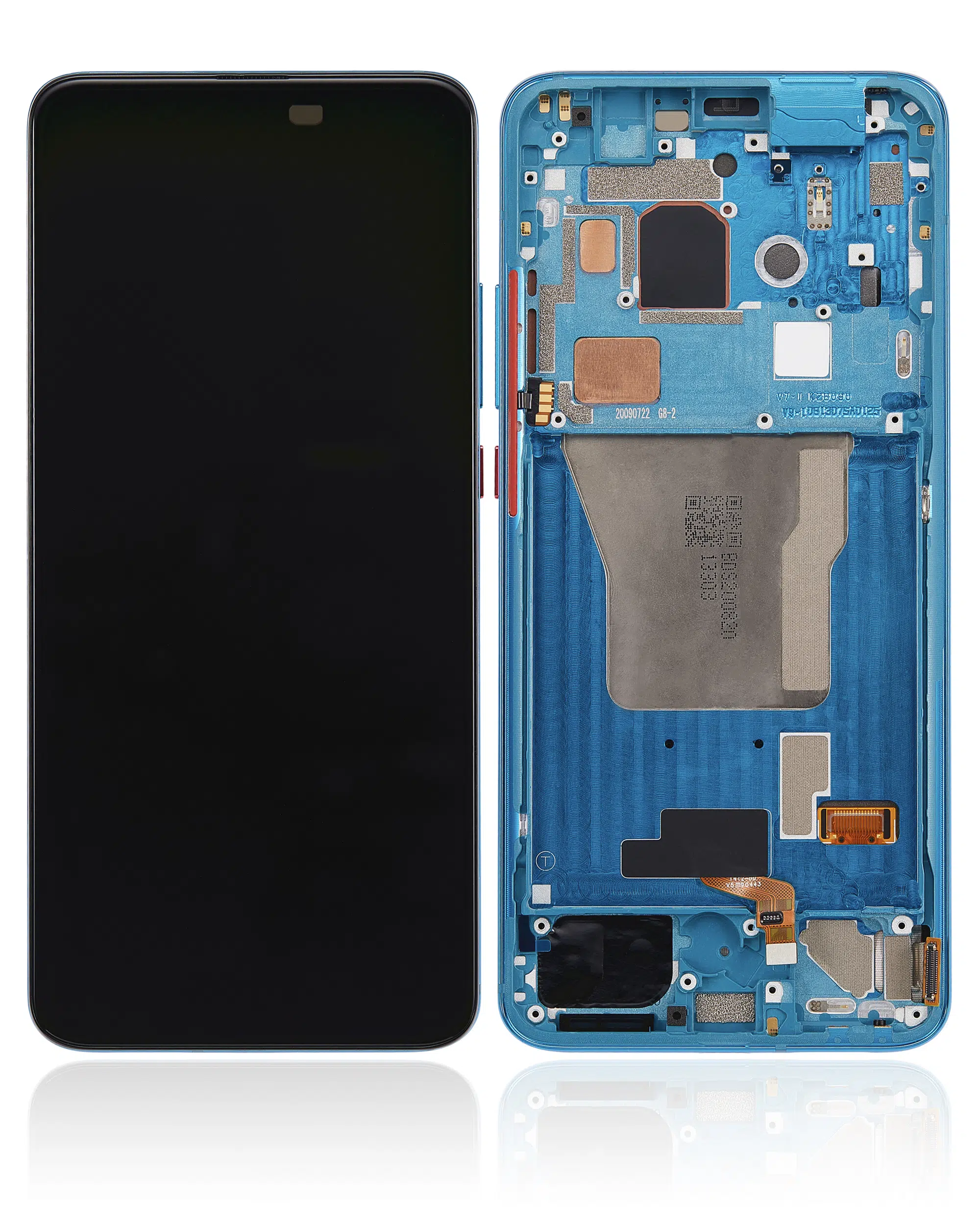 Xiaomi Poco F2 Proİle Uyumlu Çerçeveli Ekran Dokunmatik (%100 Orijinal Ürün)(Neon Mavi)