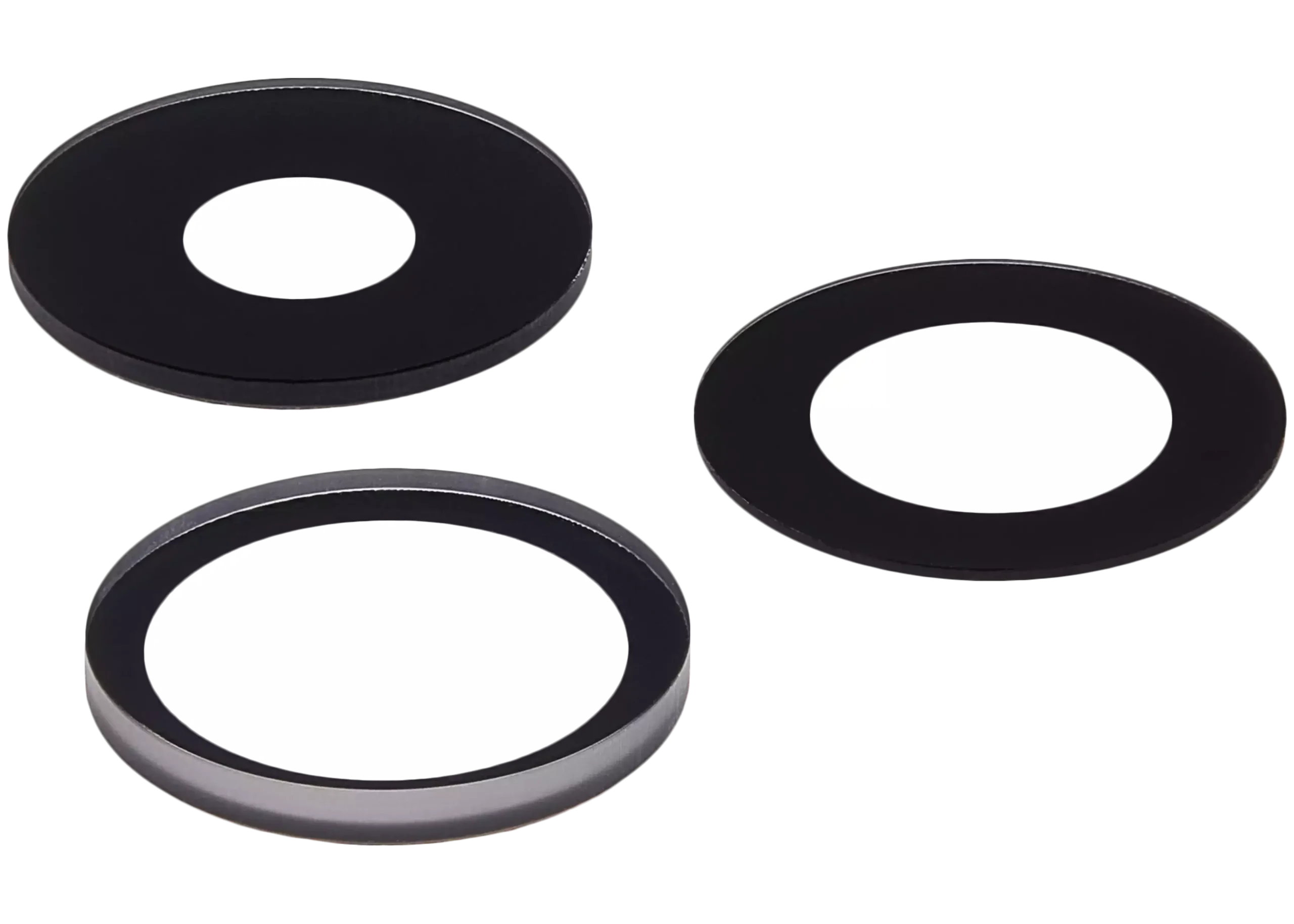 İphone 14 Pro Max Arka Kamera (Orijinal) Lensi (Yalnızca Cam) Yapışkanlı (3 Parça Set)