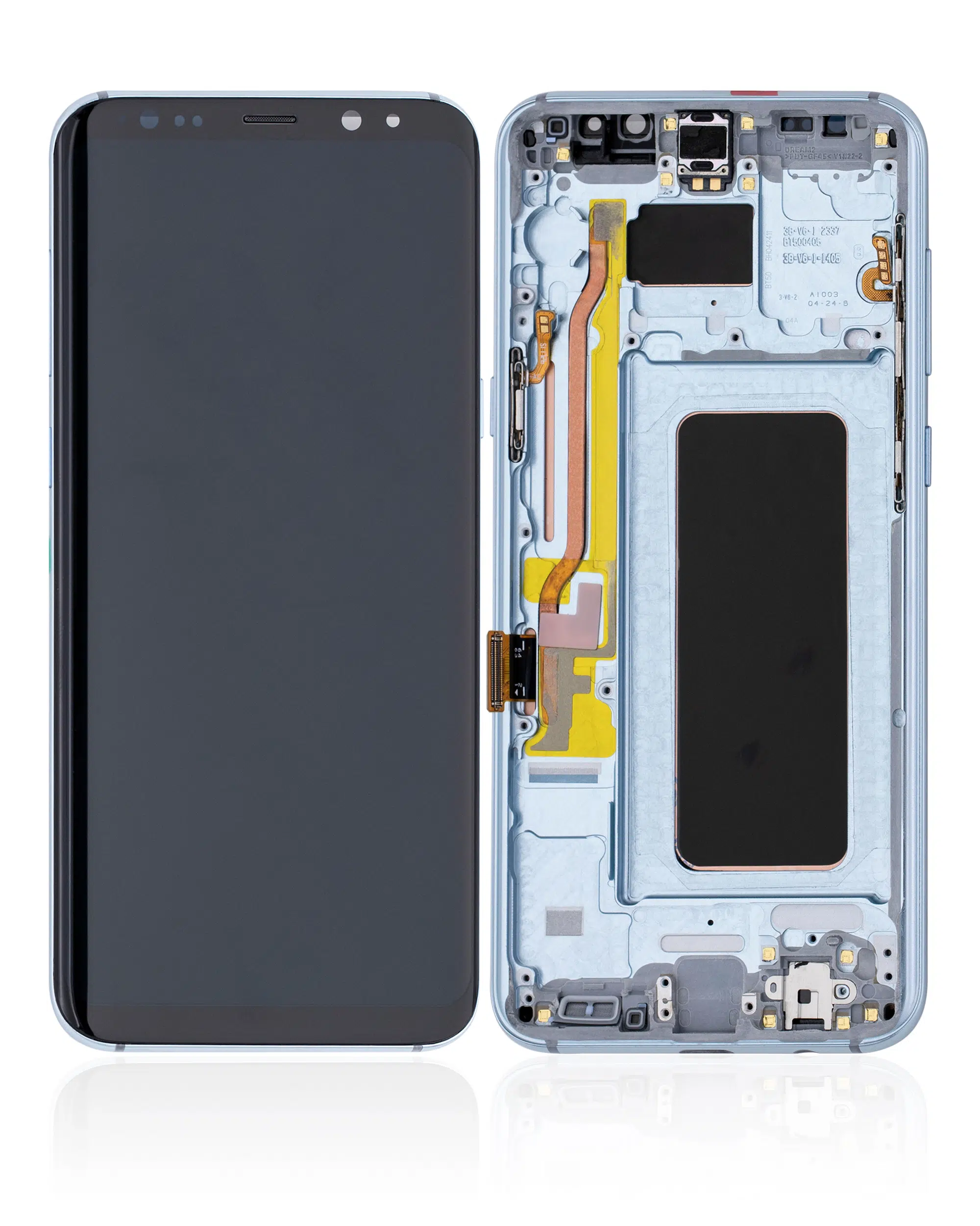 Samsung Galaxy S8 Plus İle Uyumlu Ekran Dokunmatik Çerçeveli (Mercan Mavisi)  (Oled)