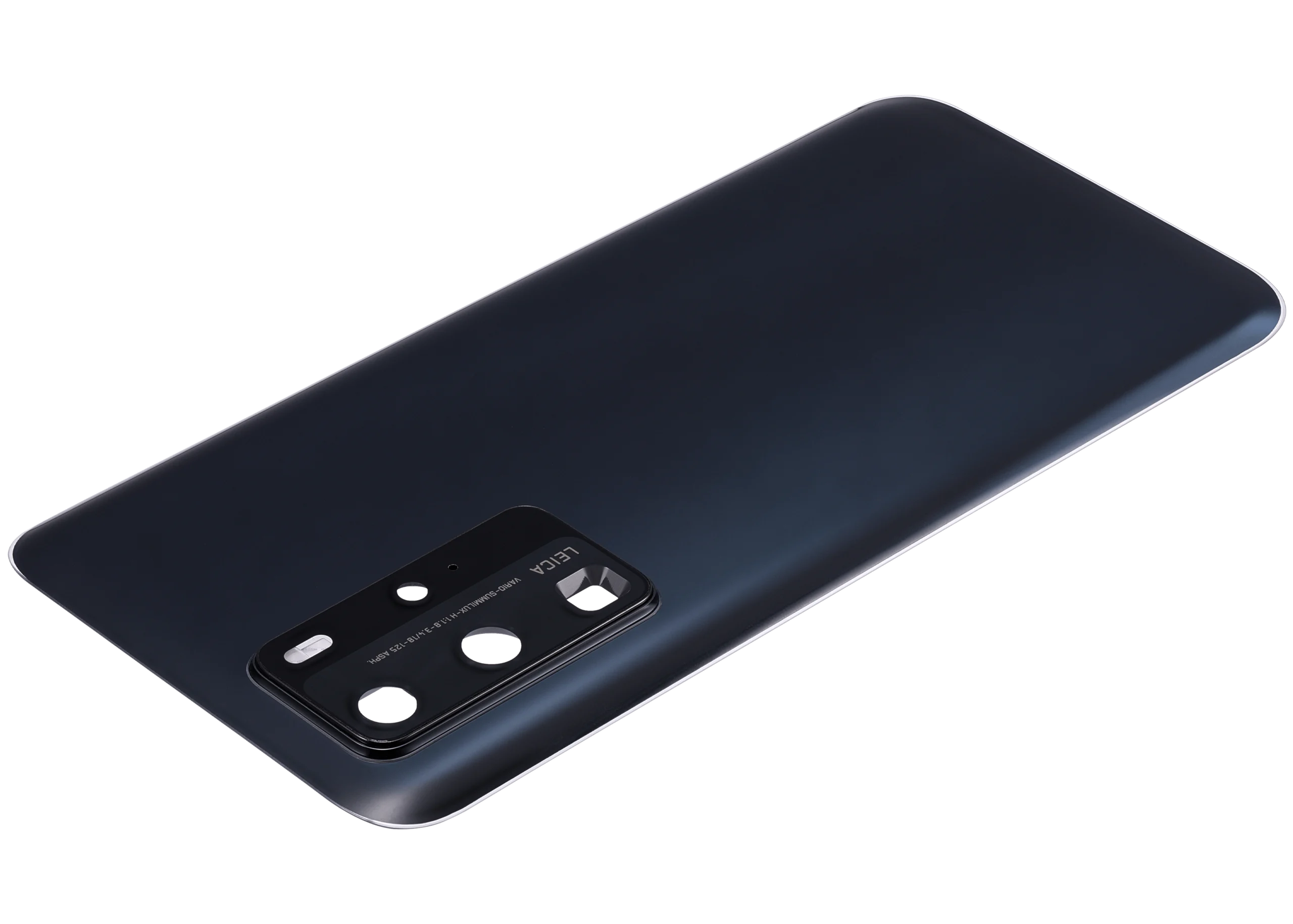 Huawei P40 Pro İle Uyumlu Kamera Lensli Arka Kapak Camı (Siyah)