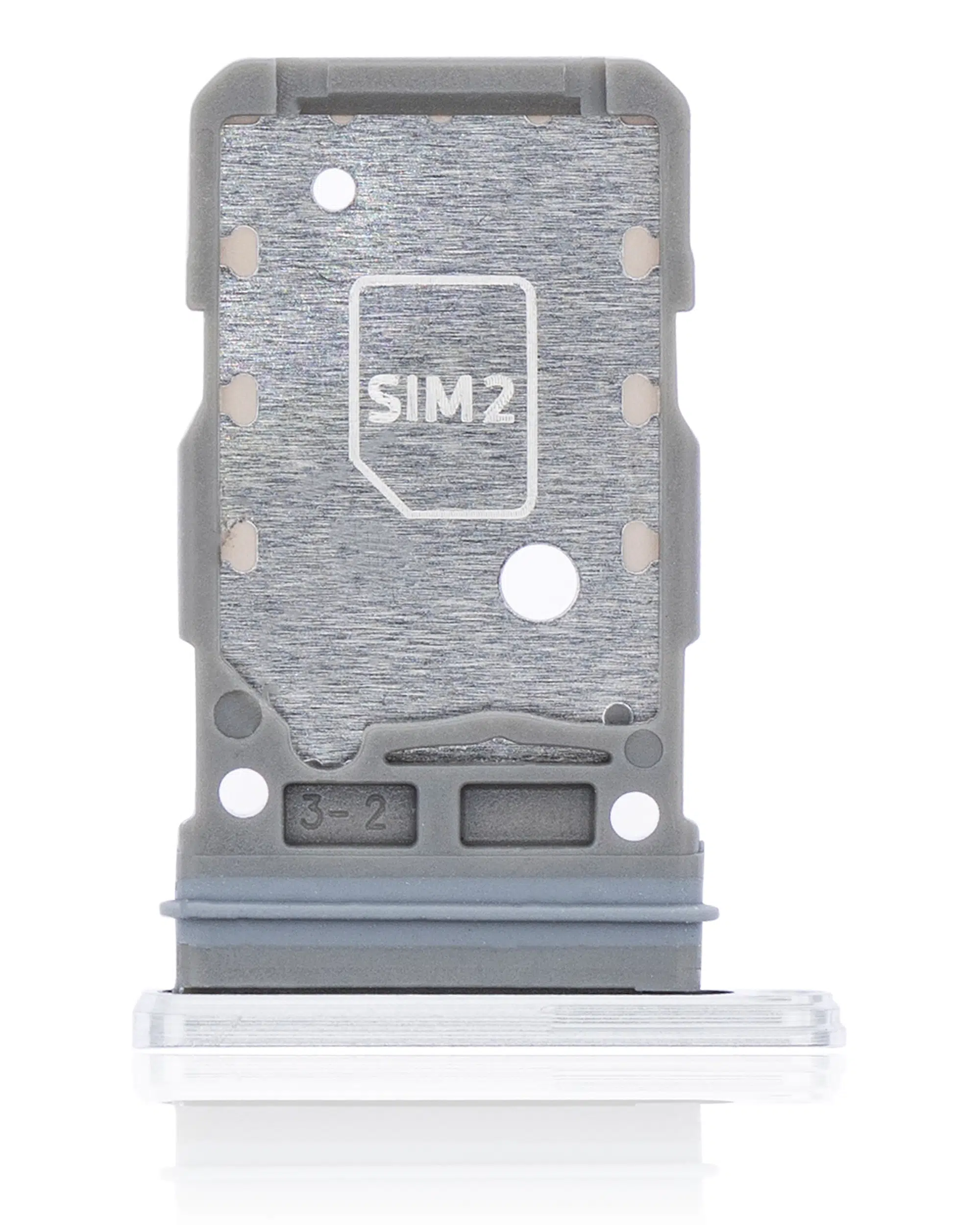 Samsung Galaxy S21 ile Uyumlu Çift Sim Kart Tepsisi (Beyaz)