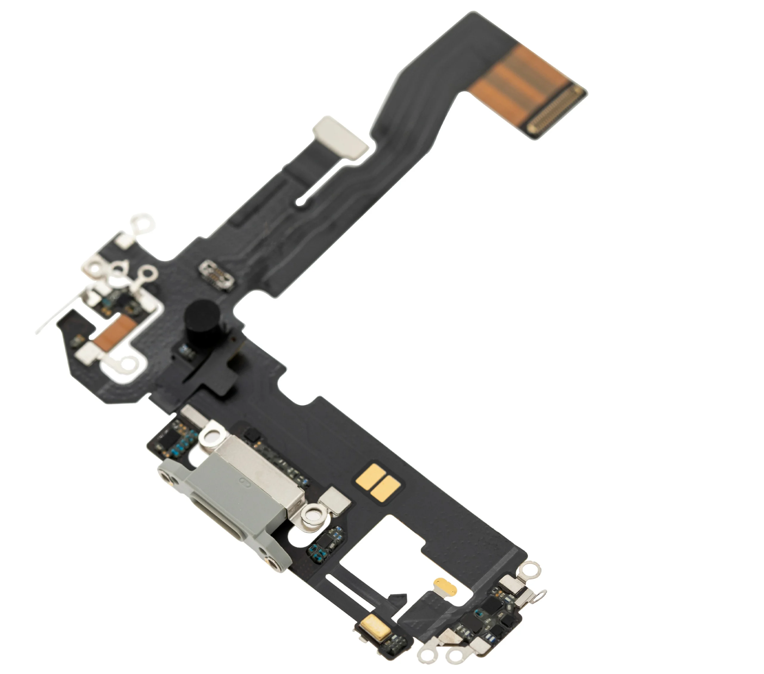 İphone 12/12 Pro ile Uyumlu Şarj Portu Filmi Kablo (Kullanılan OEM Çekme) (Gümüş) (%100 Orijinal Ürün)