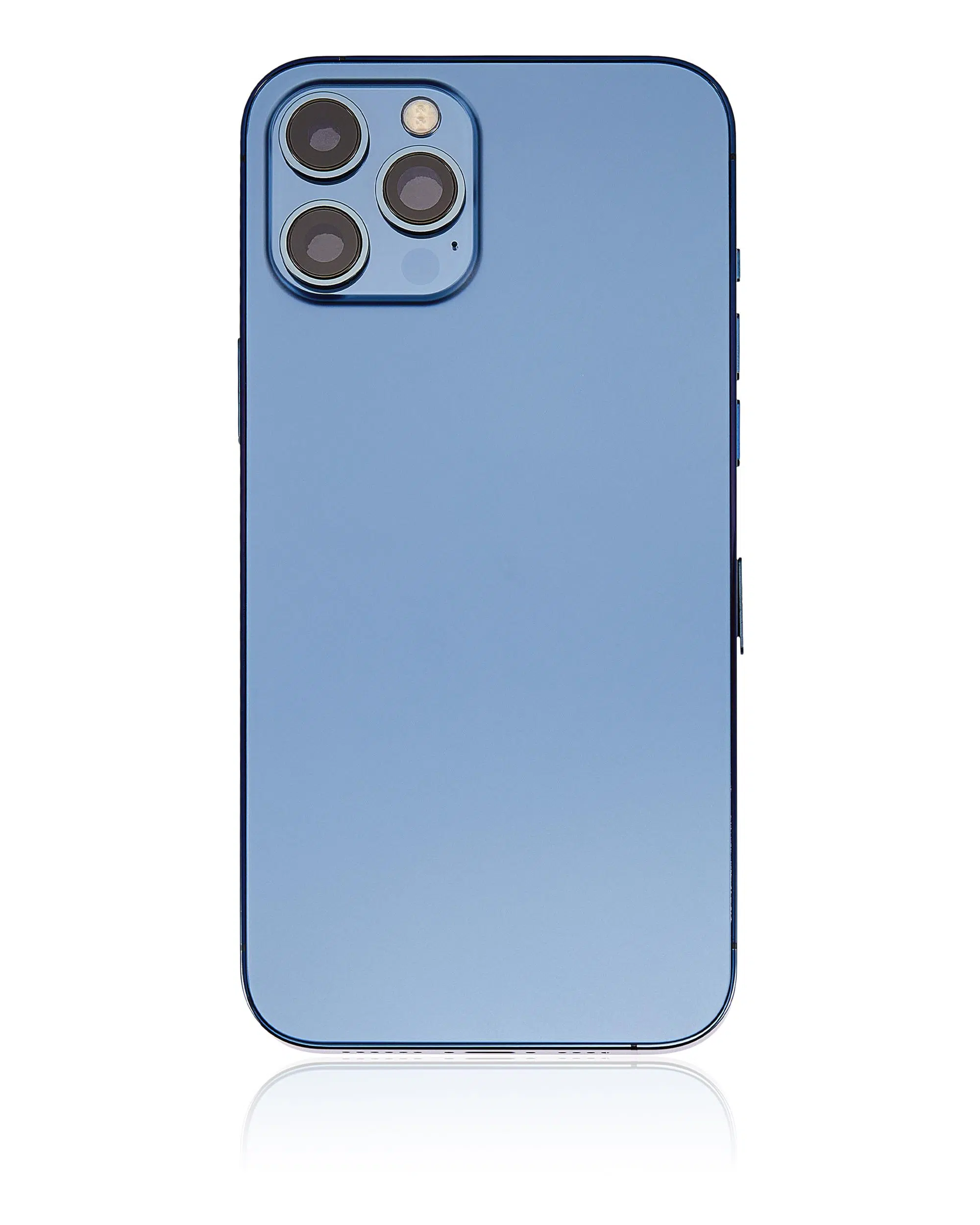 İphone 12 Pro Max İle Uyumlu Kasa Kapak Set Mavi İçi DOLU (Logolu) %100 Orijinal Ürün Kasa