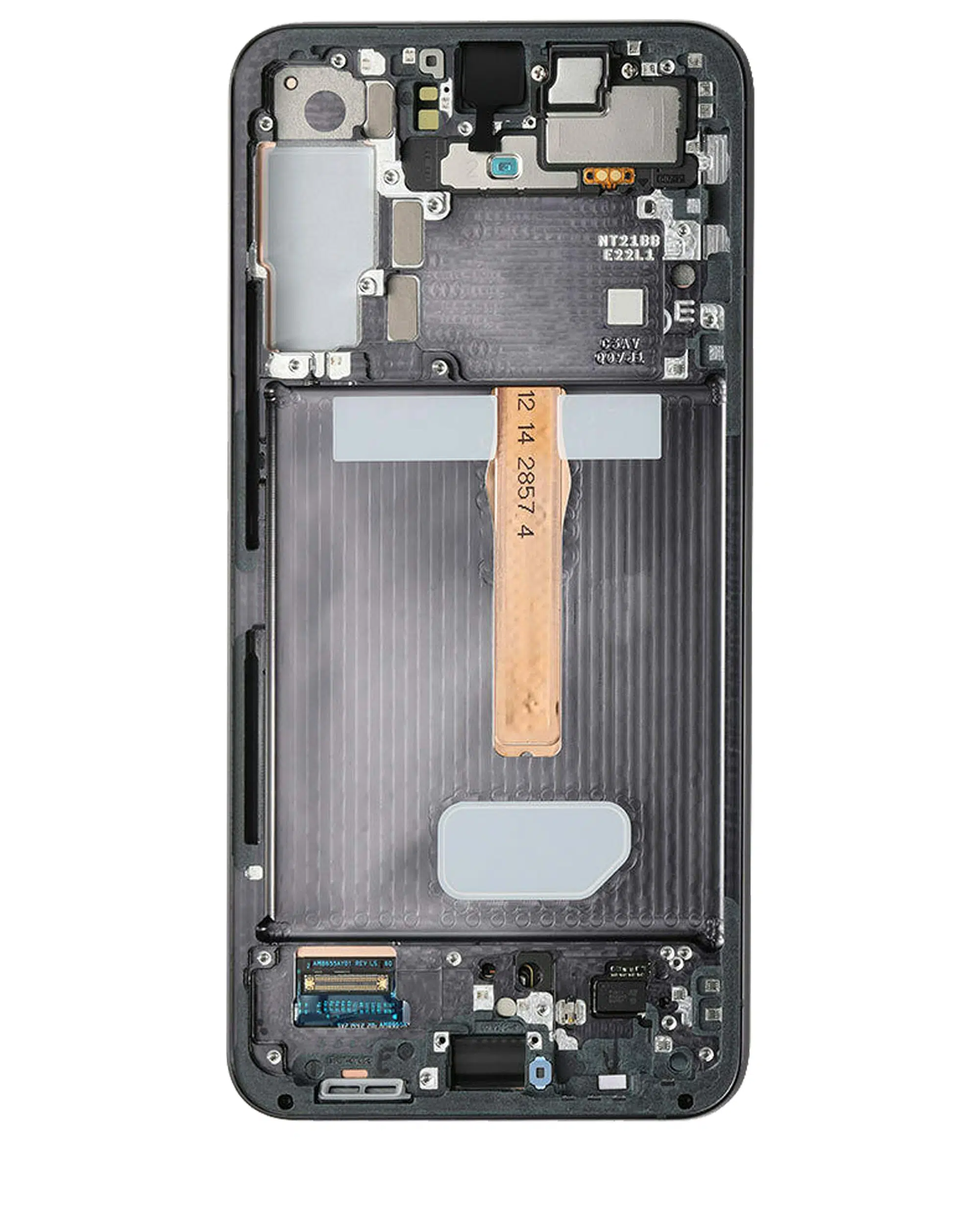 Samsung Galaxy S22 Plus 5G (Servis Paketi) (Phantom Black) İle Uyumlu Çerçeveli OLED Montajı 