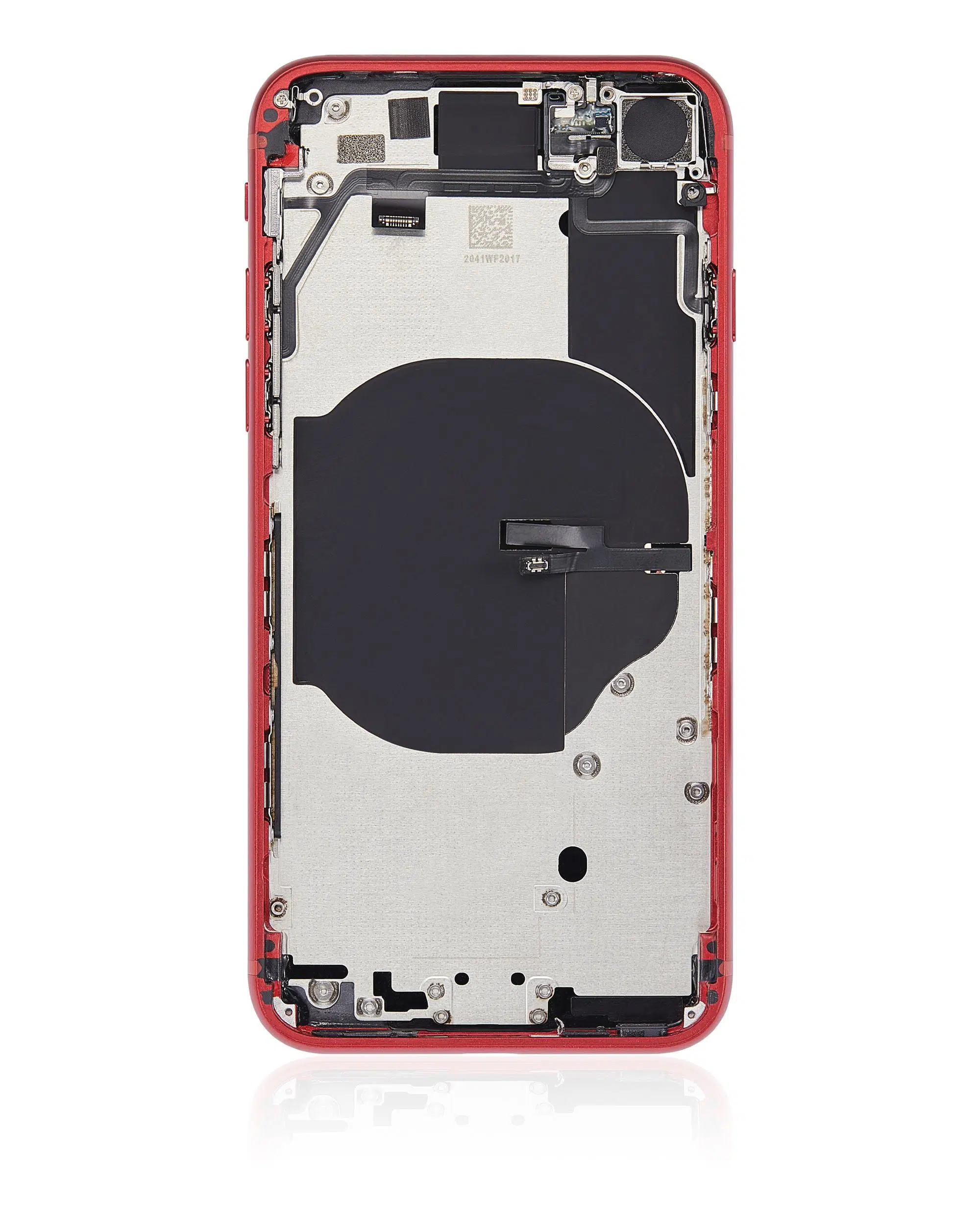 İphone SE 2022 İle Uyumlu Kasa Kapak Set Kırmızı İçi Boş (Logolu) 1/1 Kasa