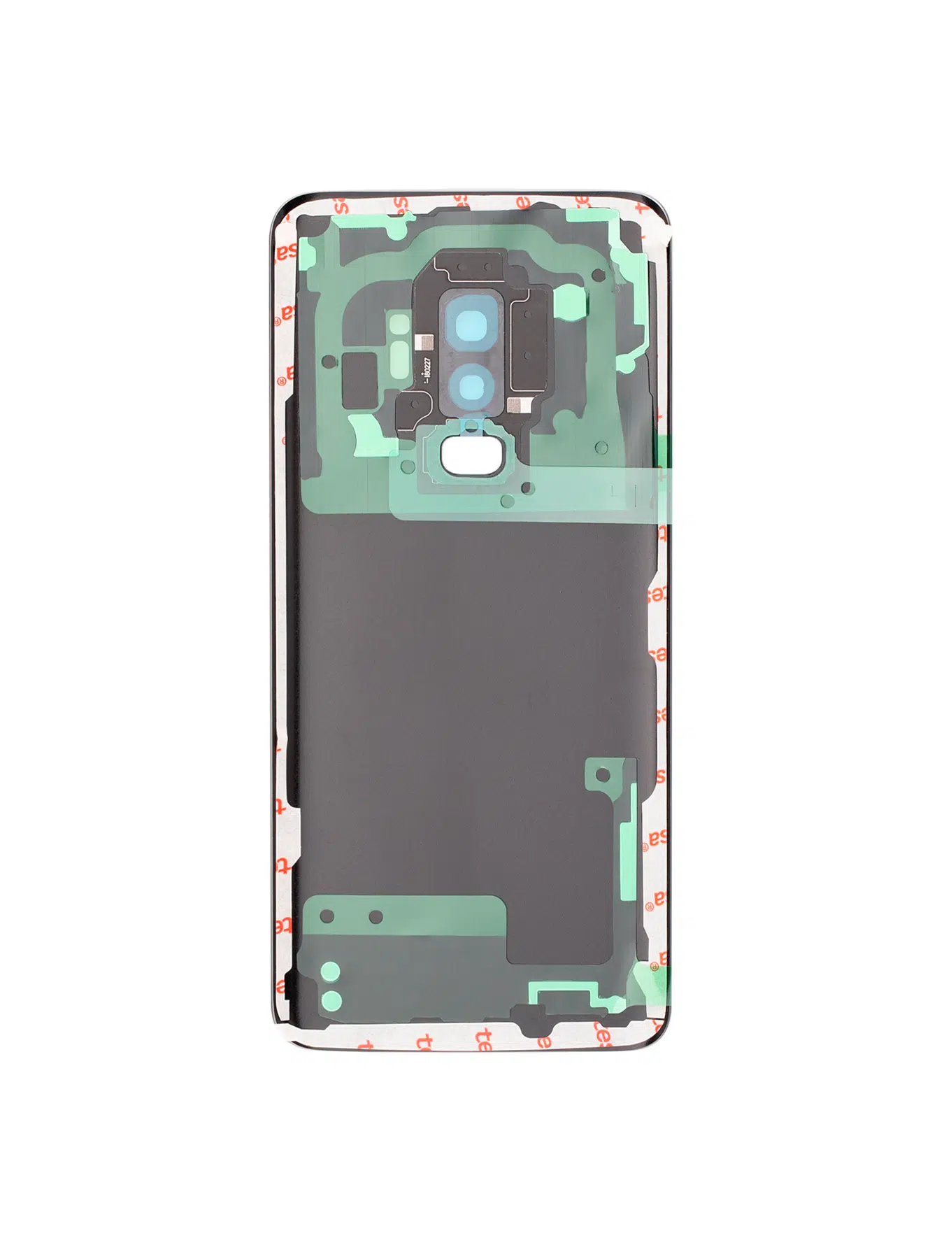 Samsung Galaxy S9 Plus İle Uyumlu Kamera Lensli Arka Kapak Camı (Servis Paketi) (Midnight Bla... 