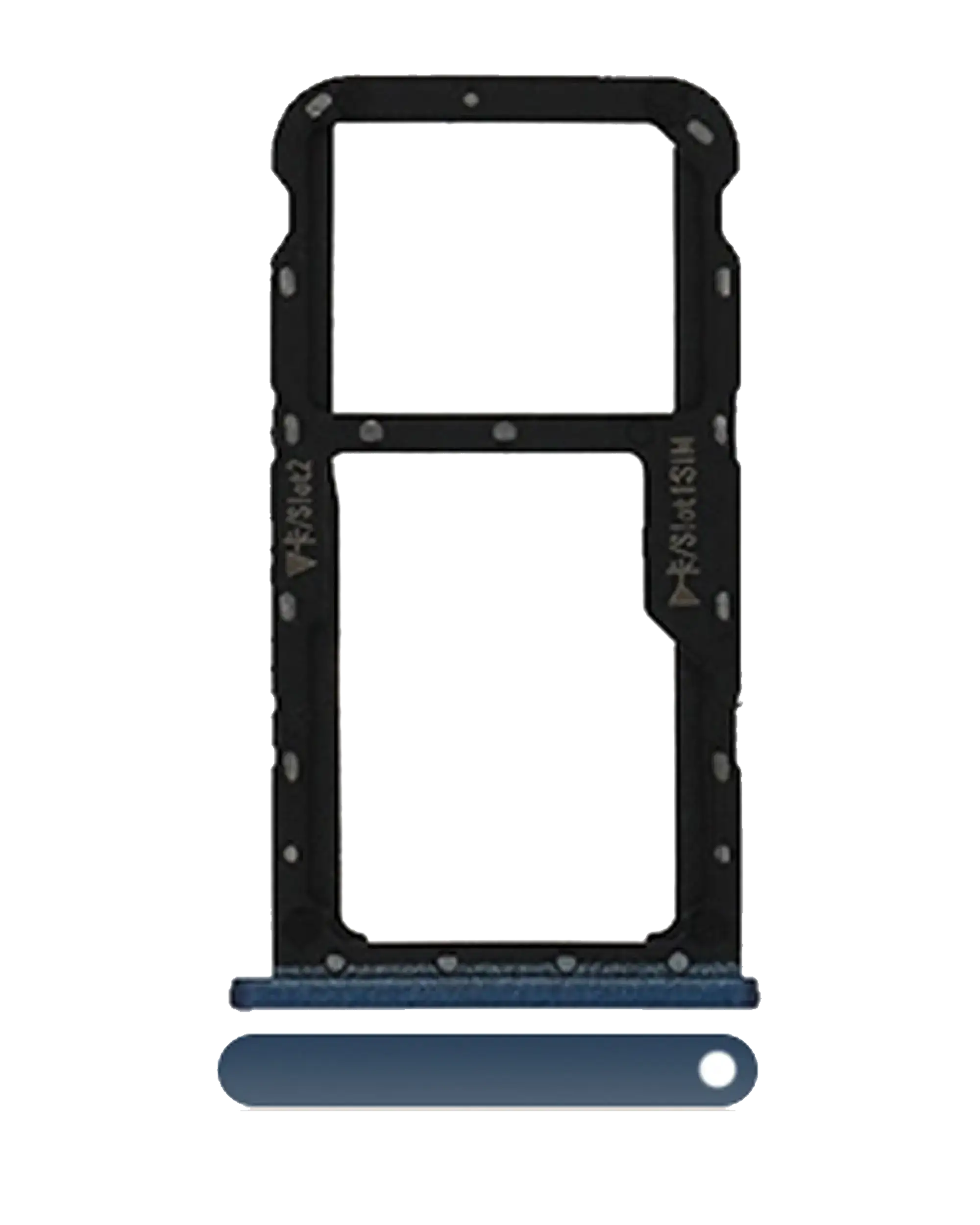 Huawei Mate 10 Lite İle Uyumlu Sim Kart Tepsisi (Mavi) (Orjinal)