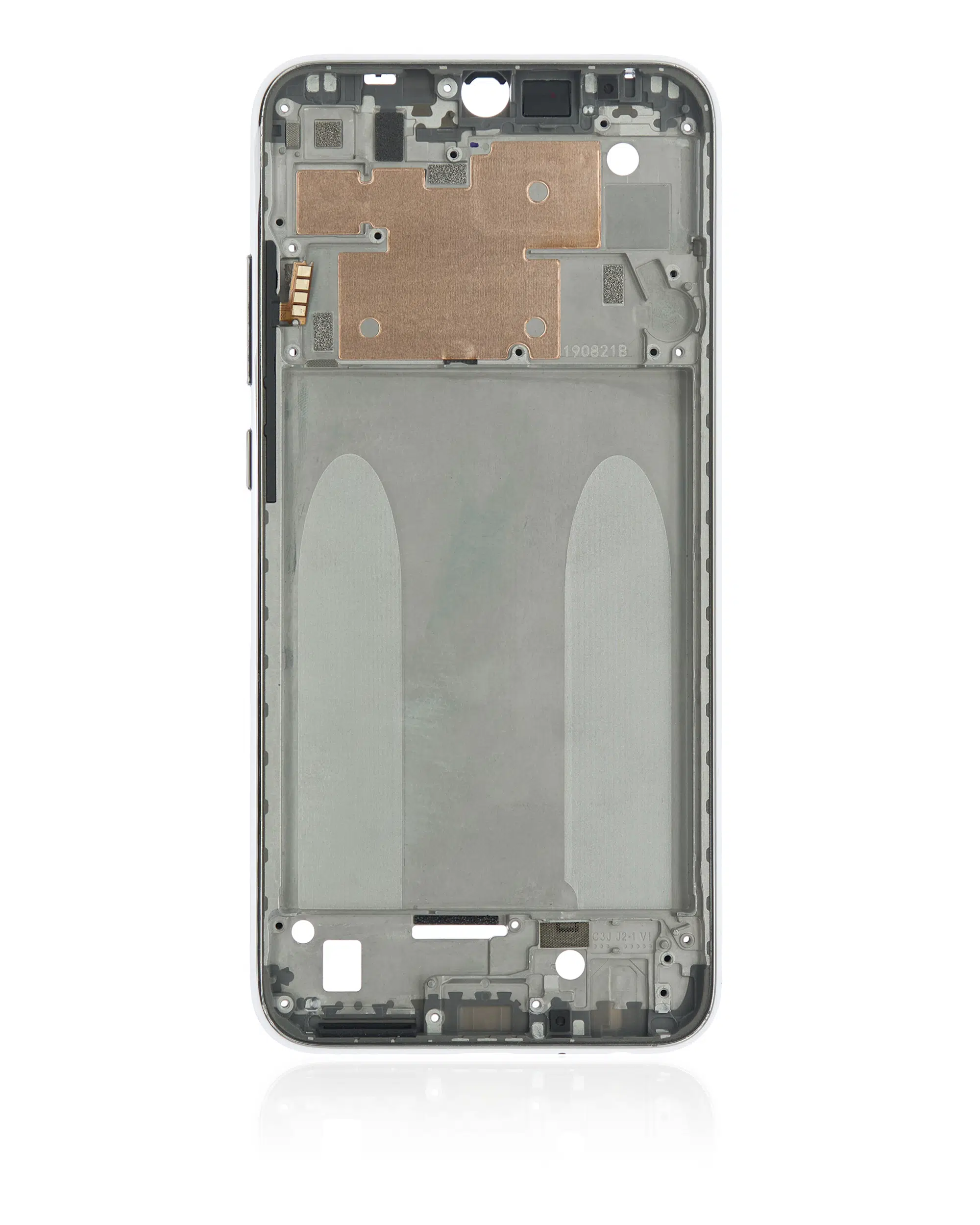 Xiaomi Redmi Note 8 ile Uyumlu Orta Çerçeve Muhafaza (Ayışığı Beyazı)
