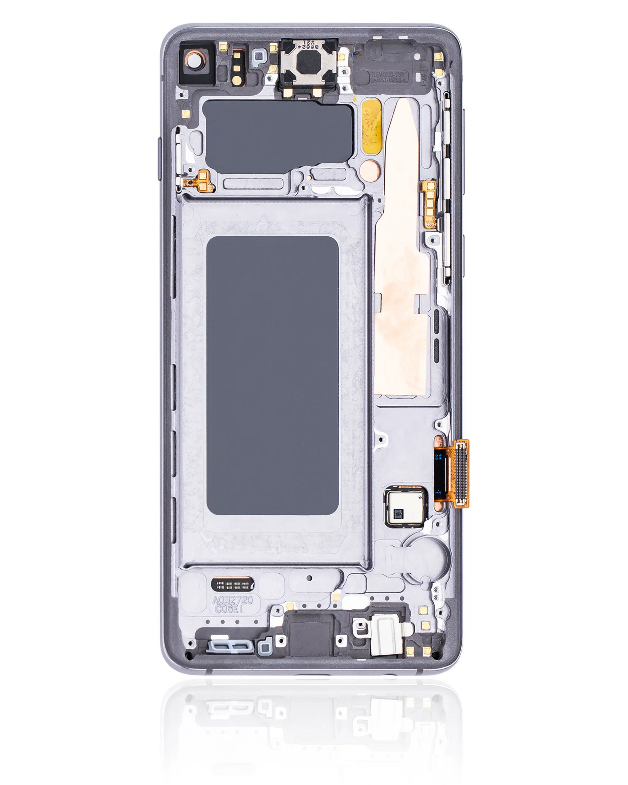 Samsung Galaxy S10 Uyumlu Çerçeveli OLED Montaj (Servis Paketi) (Prizma / Seramik Siyah) 