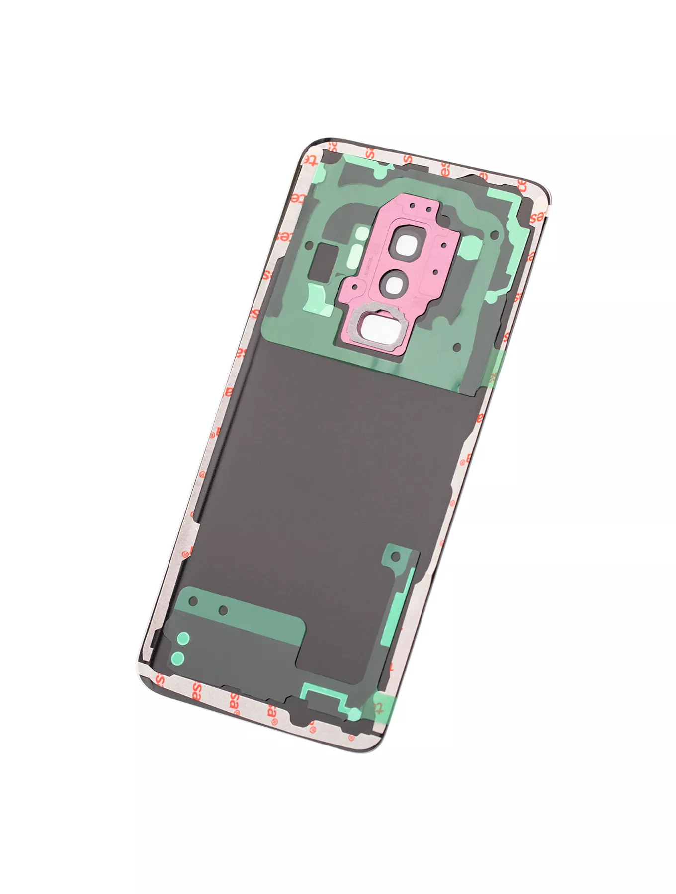 Samsung Galaxy S9 Plus İle Uyumlu Kamera Lensli Arka Kapak Camı (Servis Paketi) (Lila Mor... 