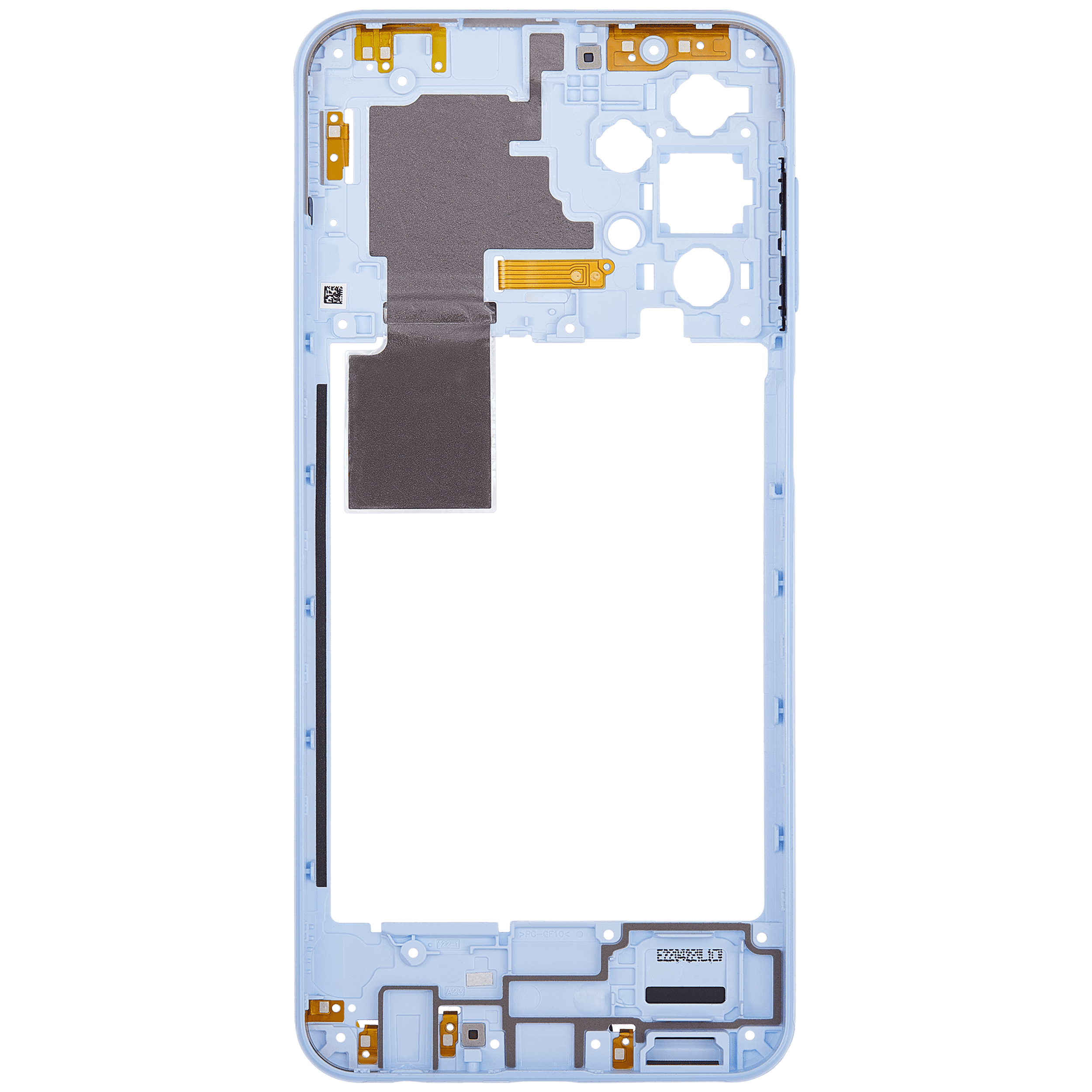 Samsung Galaxy A23 (A235 / 2022) (Mavi) ile Uyumlu Orta Çerçeve Muhafaza 