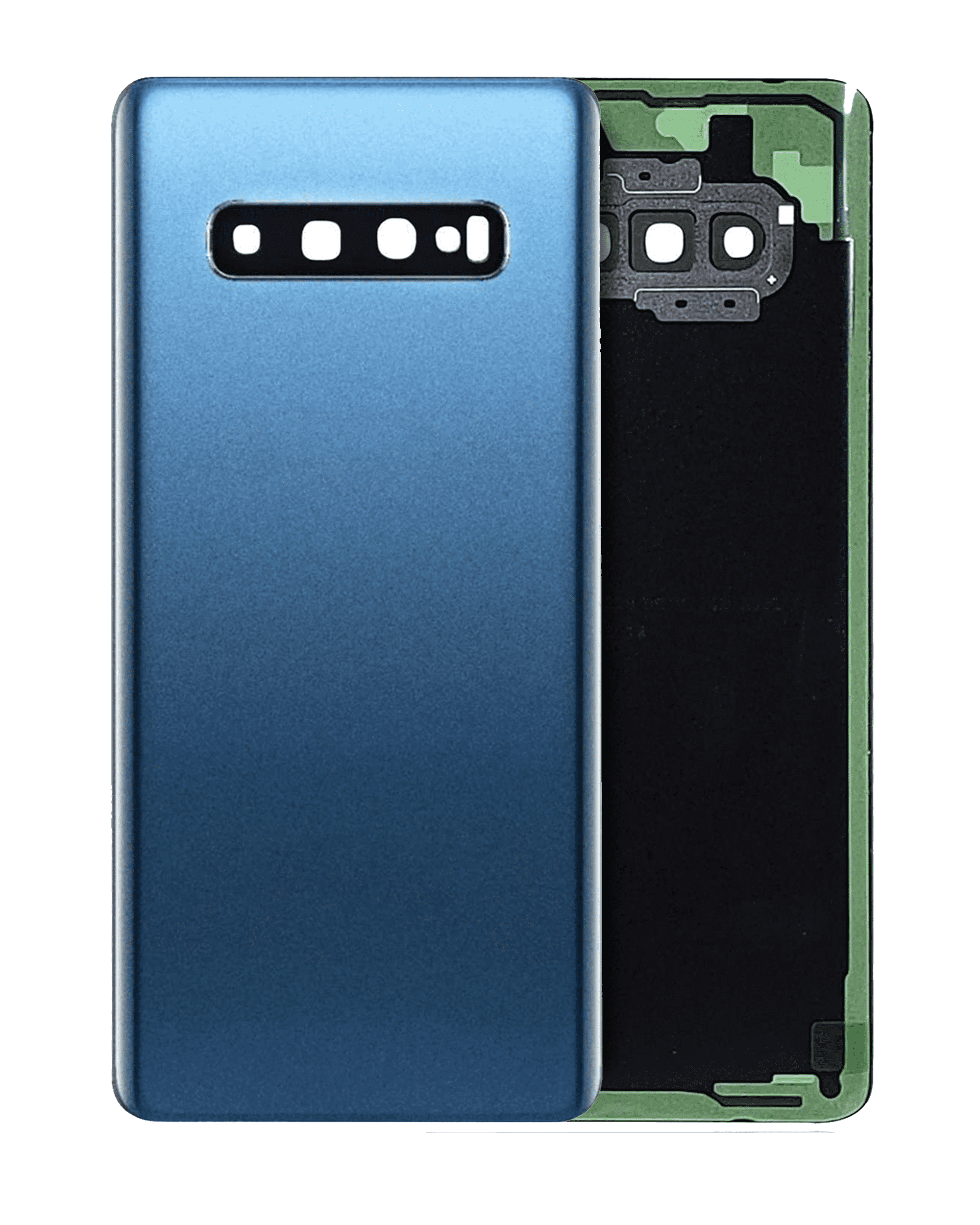 Samsung Galaxy S10 Plus İle Uyumlu Kamera Lensli Arka Kapak Camı (Logosuz) (Satış Sonrası Plus... 