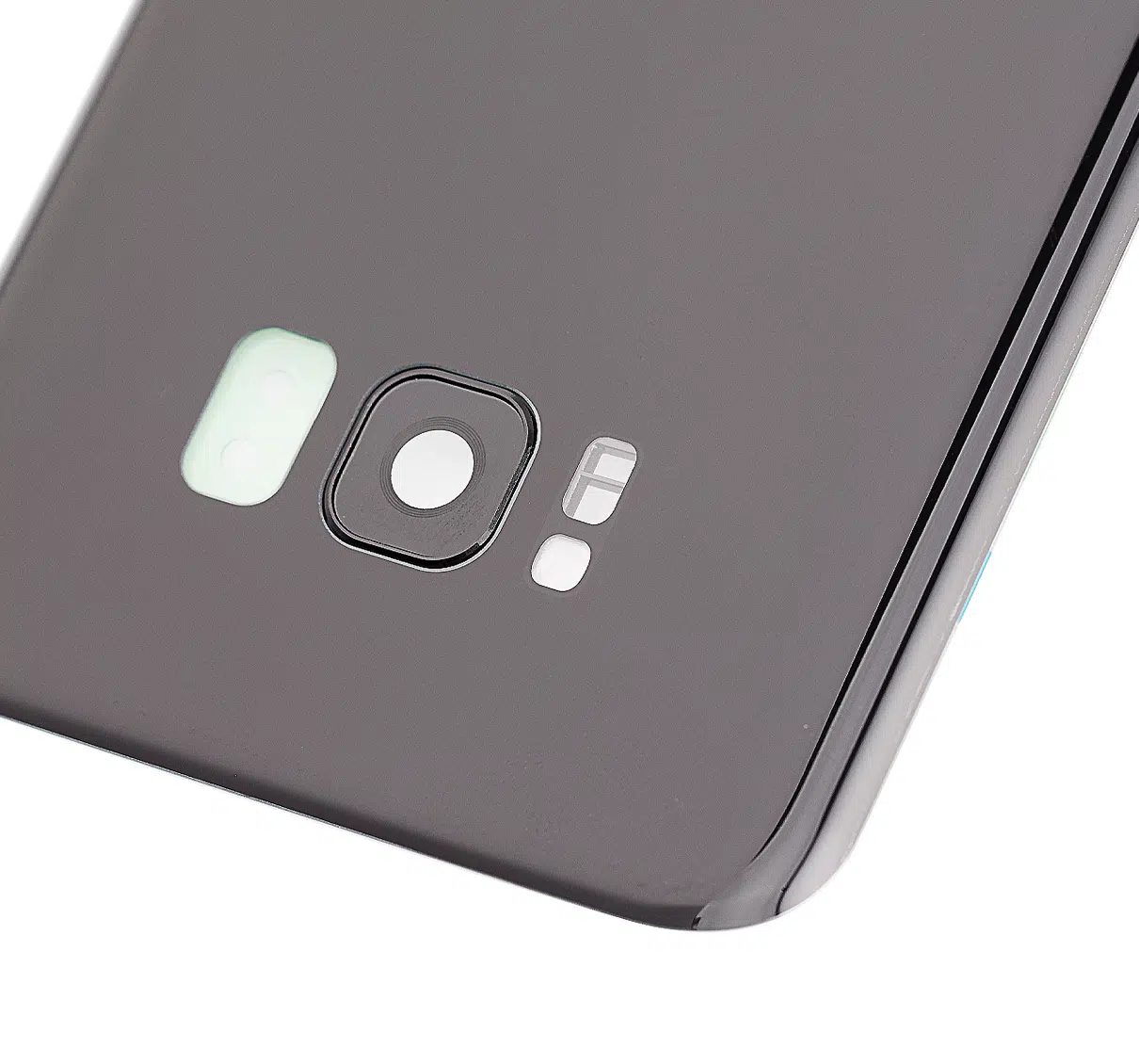 Samsung Galaxy S8 Plus İle Uyumlu Kamera Lensli Arka Kapak Camı (Logosuz) (Aftermarket Plus)... 