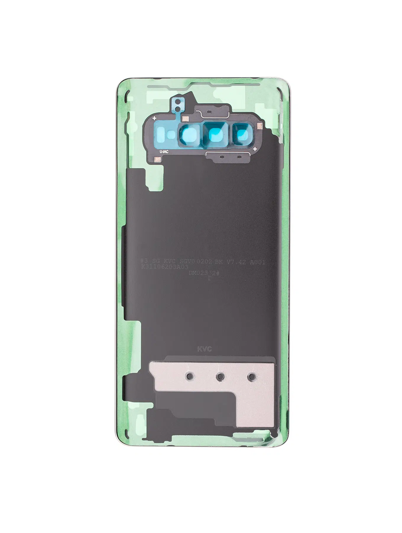 Samsung Galaxy S10 Plus İle Uyumlu Kamera Lensli Arka Kapak Camı (Logosuz) (Satış Sonrası Plus... 