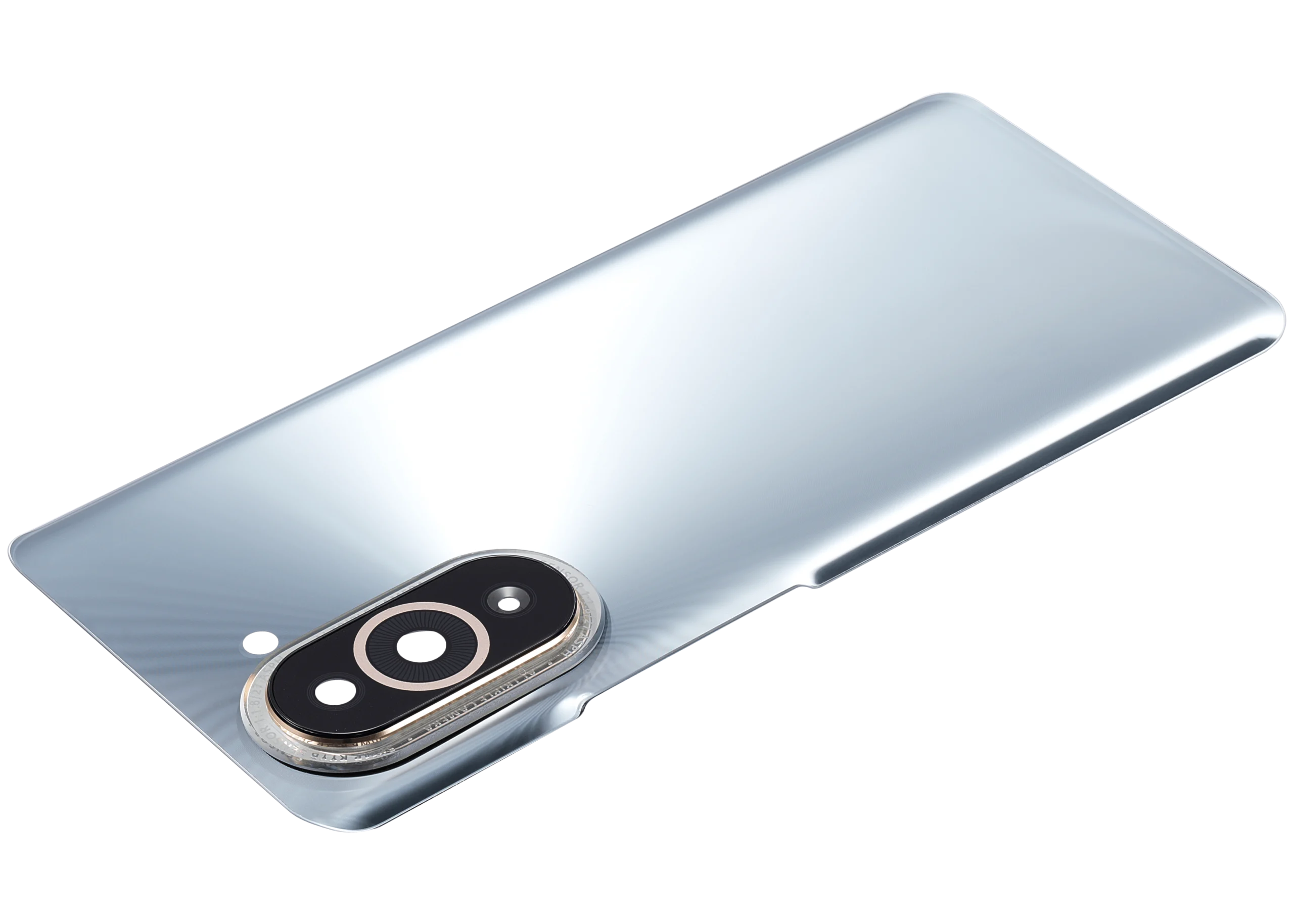 Huawei Nova 10 Pro İle Uyumlu Kamera Lensli Arka Kapak Camı (Gümüş)