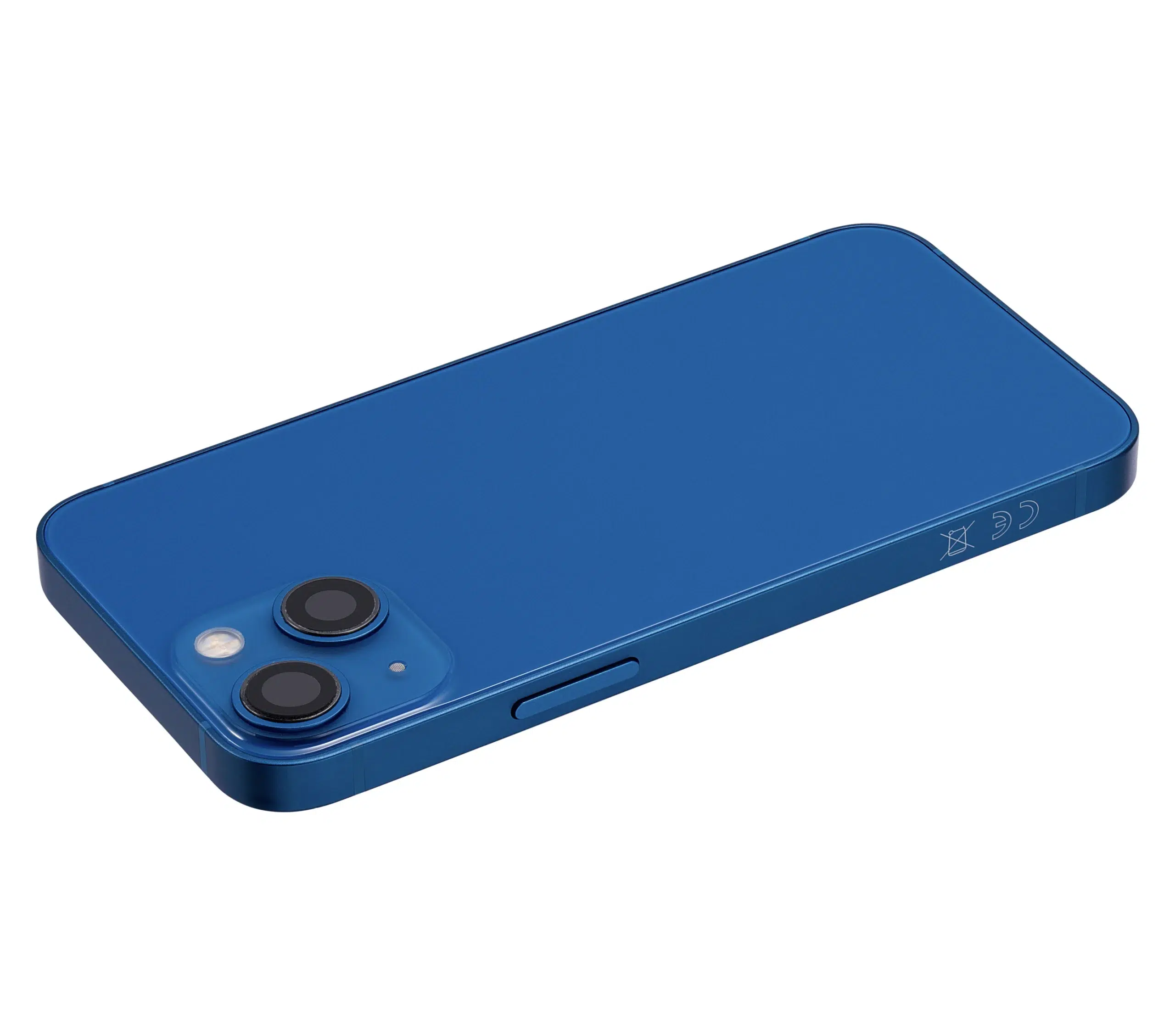 İphone 13 Mini İle Uyumlu Kasa Kapak Set Mavi İçi Dolu (Logolu) %100 Orijinal Ürün Kasa