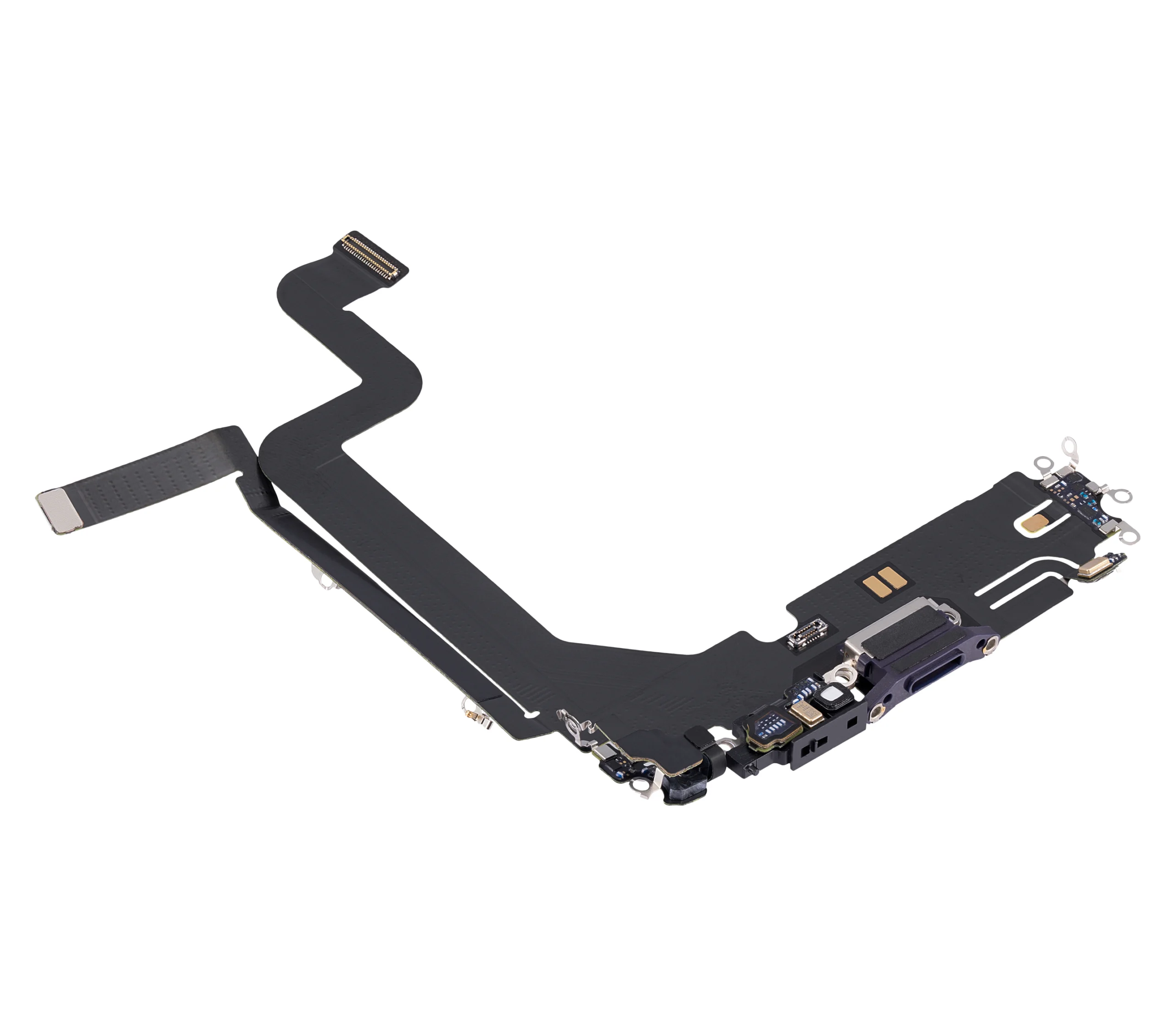 İphone 14 Pro Max ile Uyumlu Şarj Bağlantı ve Mikrofon Filmi Koyu Mor (%100 Orijinal Ürün)